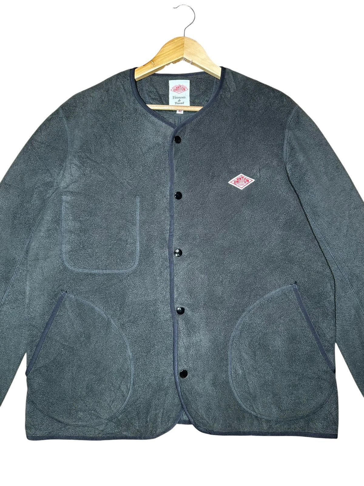 Danton Danton Collarless Fleece Jacket Size US XL / EU 56 / 4 - 2 Thumbnail