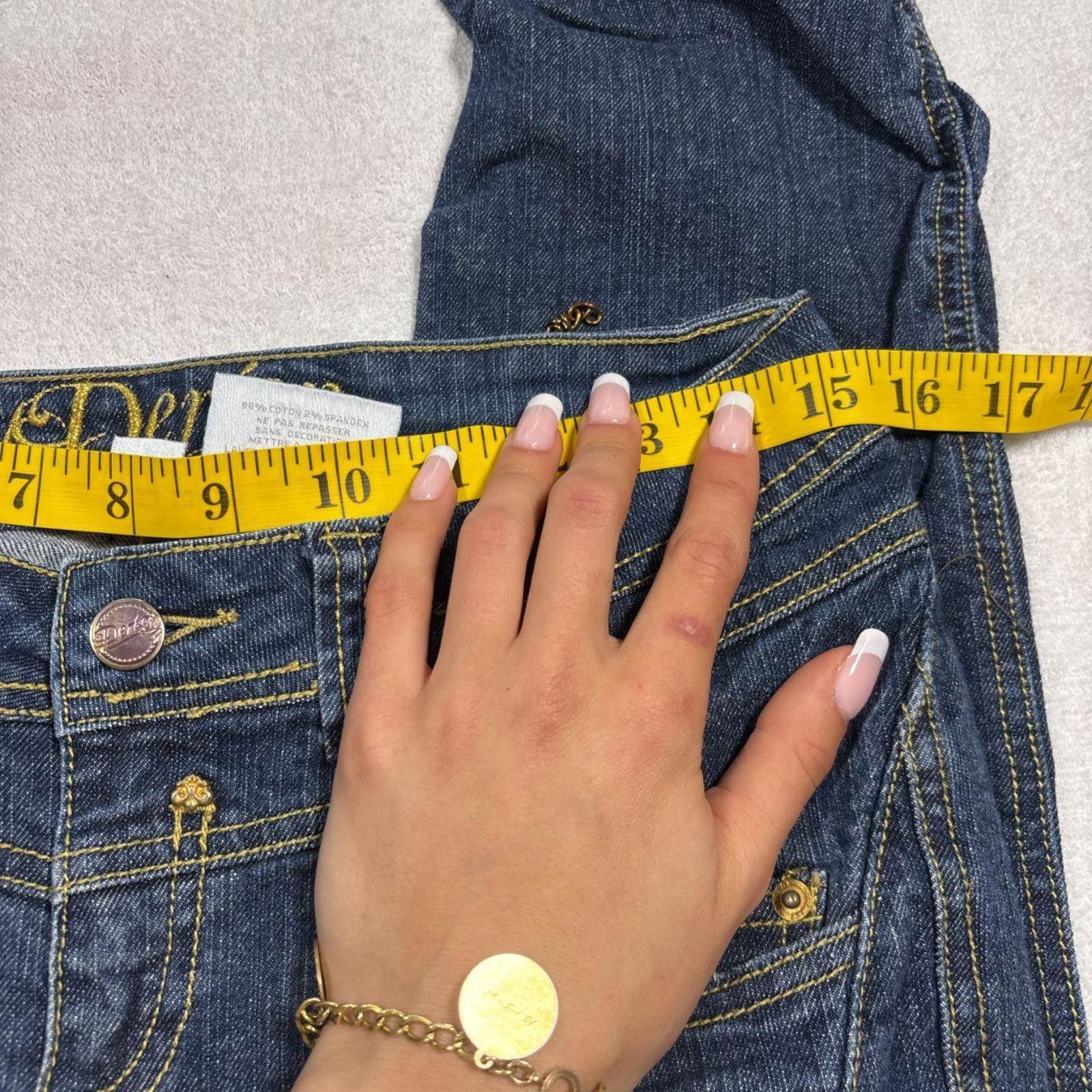 y2k deréon denim jeans with chain detailing