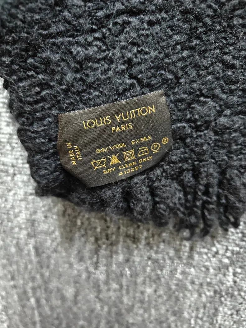 Louis Vuitton Louis Vuitton Full print wool scarf Size ONE SIZE - 2 Thumbnail