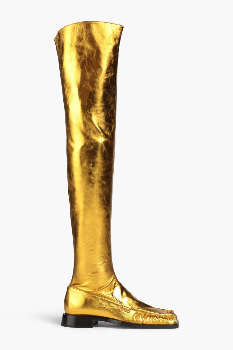 Jil Sander o1y1025 Boots in Gold Size US 5 / IT 35 - 1 Thumbnail