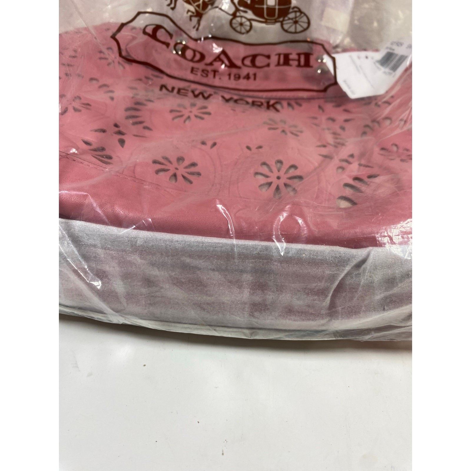 Coach Coach Leather Lace Eyelet Ashley Carryall Purse Pink NWT Size ONE SIZE - 2 Thumbnail