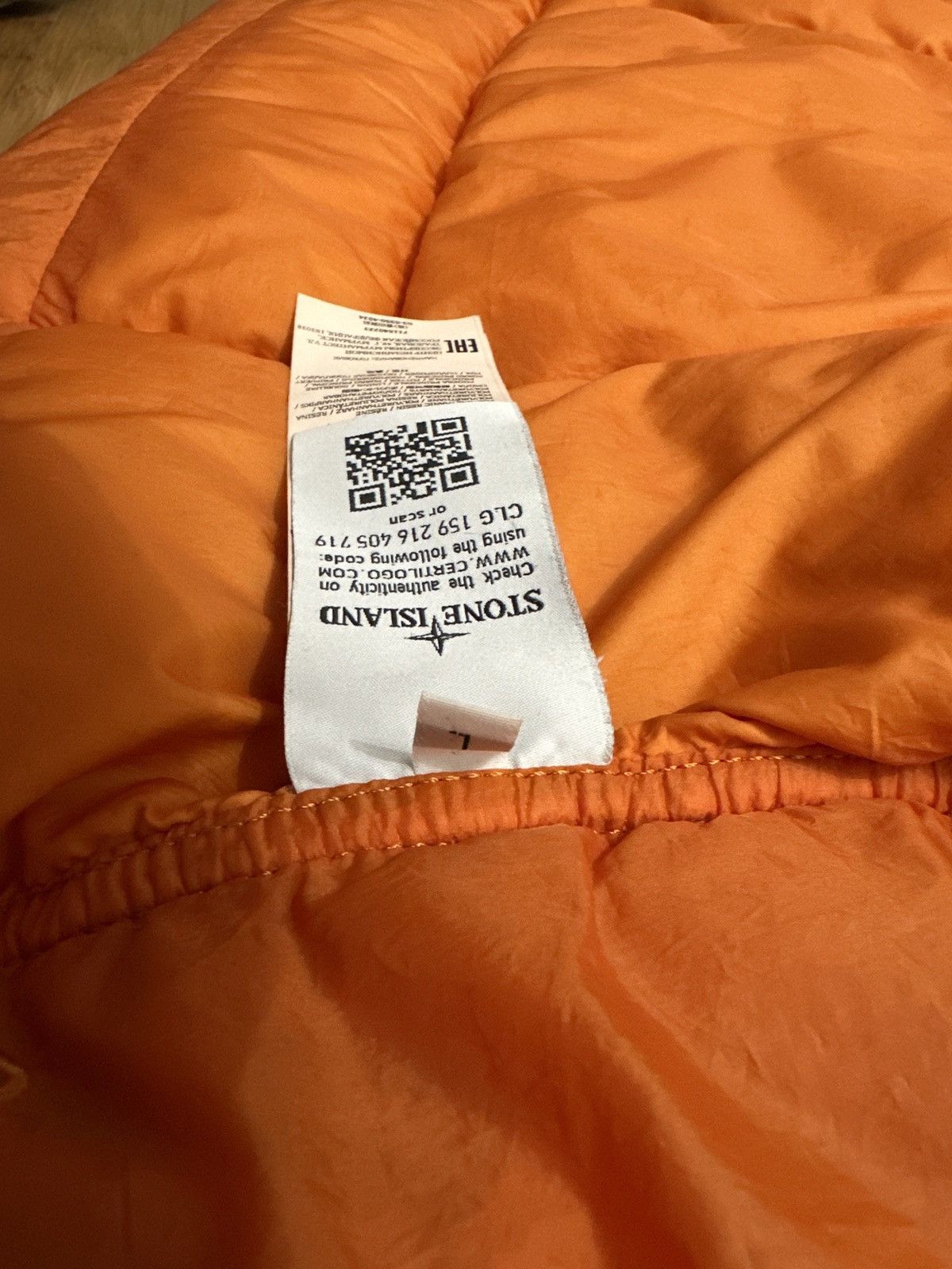 Stone Island Stone Island Orange Down Garment Dyed Crinkle Reps Jacket Size US M / EU 48-50 / 2 - 9 Thumbnail