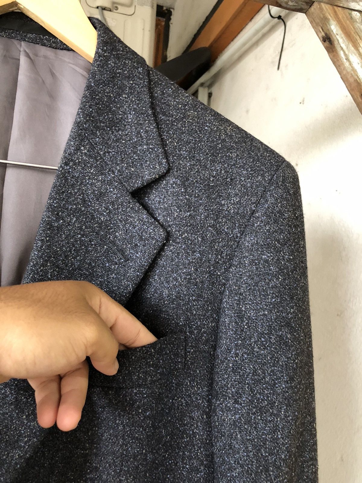Burberry Vintage Burberry London Single Breasted Wool Blazer Size 38L - 10 Thumbnail