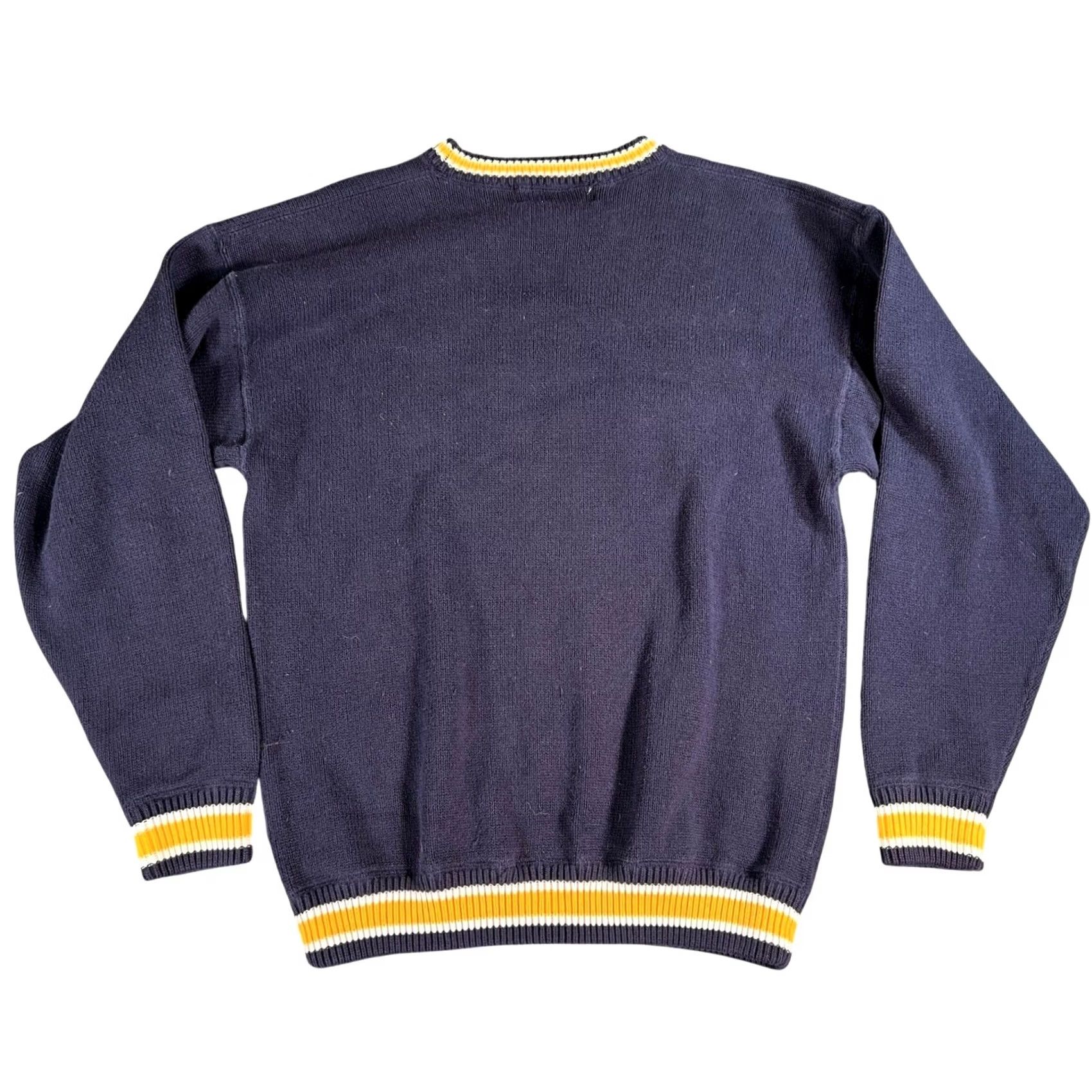 Jansport VINTAGE JanSport Notre Dame Sweater Mens Large Navy Blue Fighting Irish Knit Size US L / EU 52-54 / 3 - 2 Thumbnail