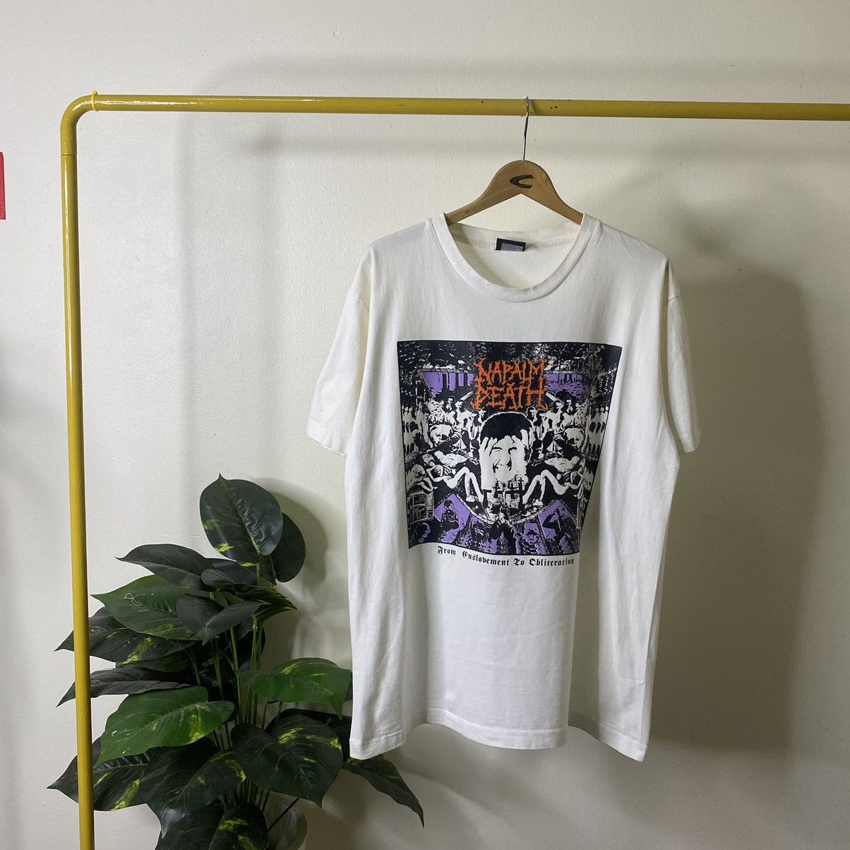 Napalm Death Rise Above ヴィンテージTシャツ L Band Tees × Vintage Vintage 80s Napalm Death rise above t