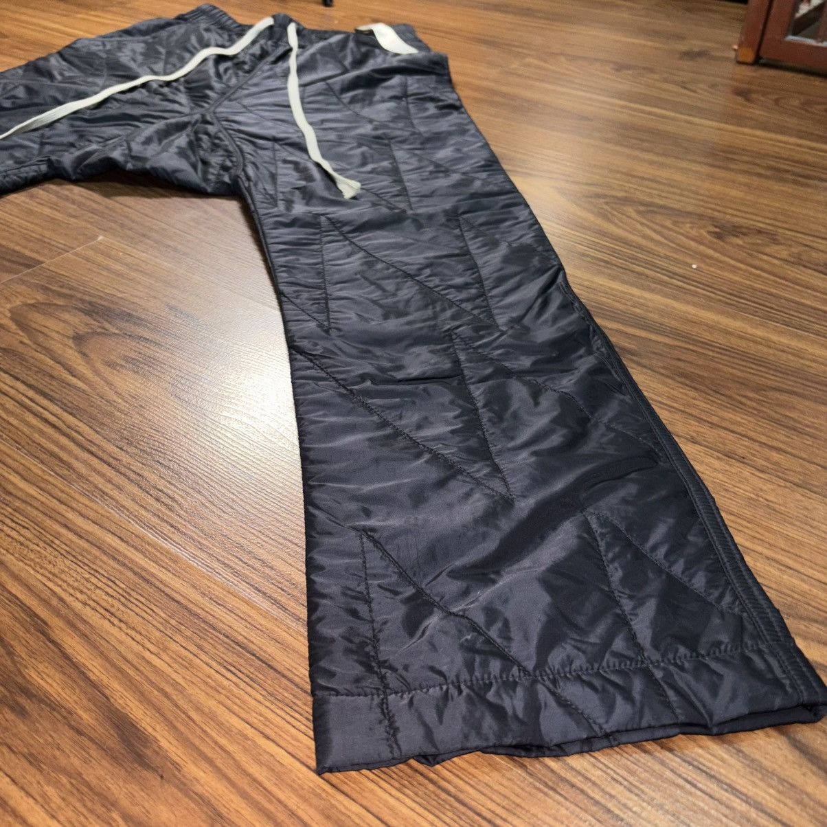 Rick Owens Drkshdw Rick Owens DRKSHDW Quilted Drawstring Track Pants Size US 30 / EU 46 - 6 Thumbnail