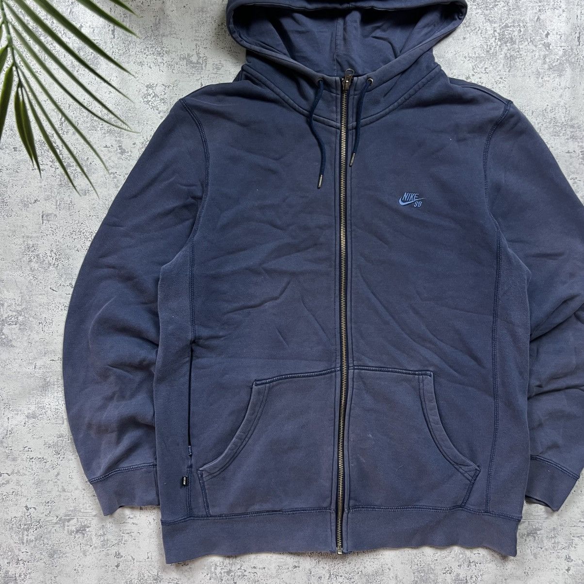 Nike 00s NIKE SB VINTAGE Y2K FADED ZIP UP RETRO HOODIE Size US M / EU 48-50 / 2 - 2 Thumbnail
