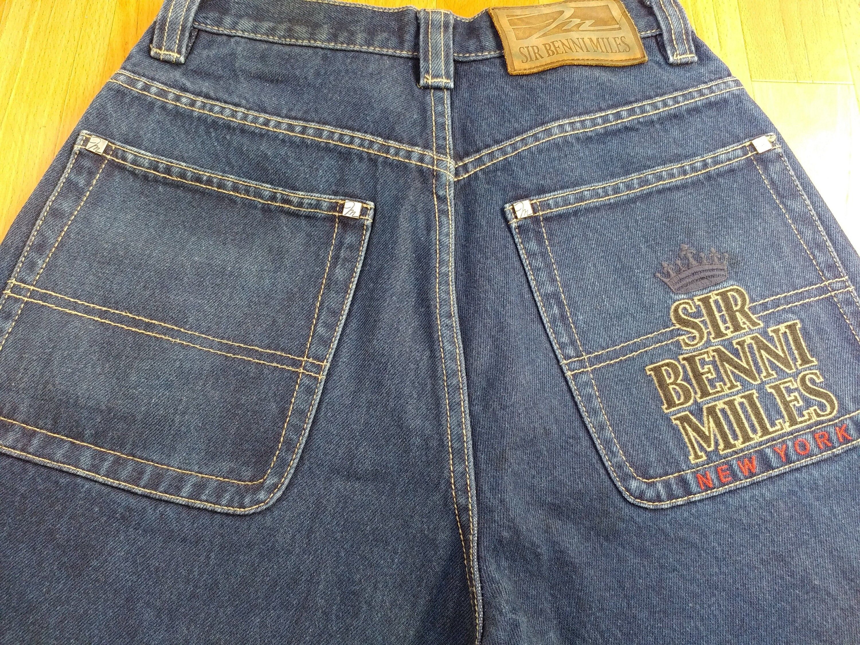 Vintage Sir Benni Miles shorts, vintage hip hop baggy jeans, 90s, 28 Size US 28 / EU 44 - 6 Thumbnail
