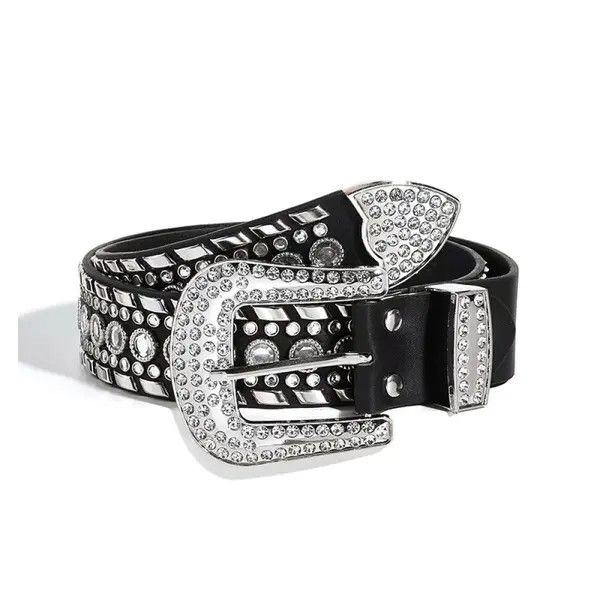 Other Stylish Rhinestone-Studded Western Belt Size ONE SIZE - 1 Thumbnail