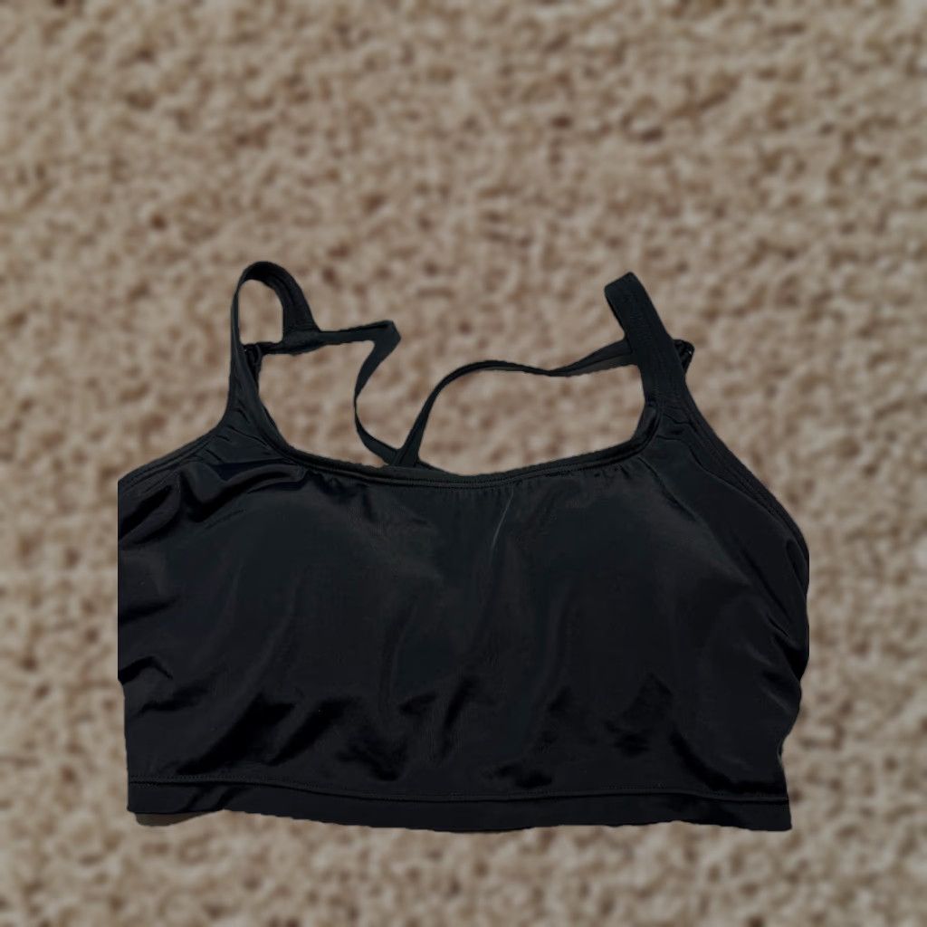 Avia Avia Bikini Top Black Cross Back Sz Small Womens S Size S / US 4 / IT 40 - 1 Thumbnail
