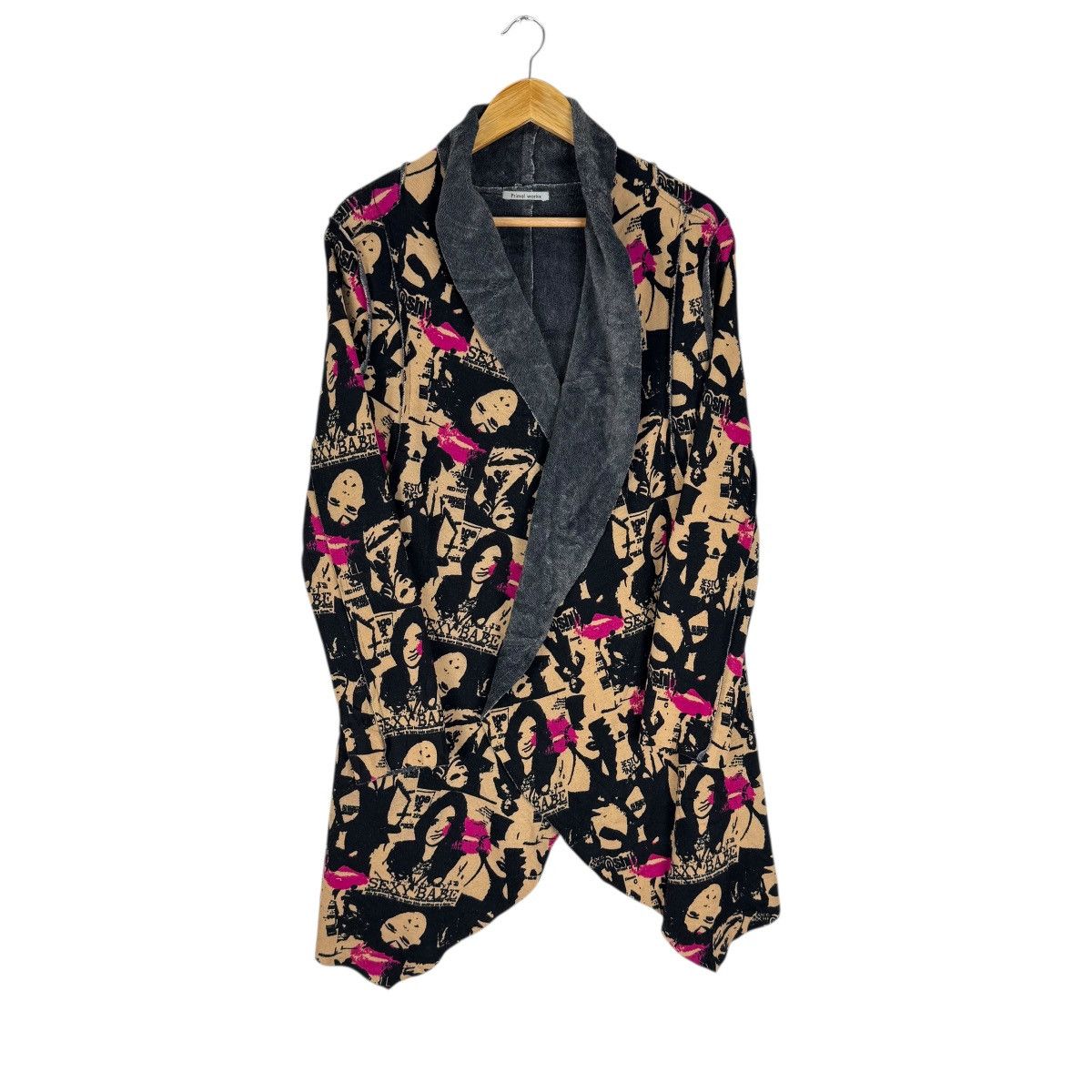 Hysteric Glamour ☀️PRIMAL WORK SEXY WOMAN OVERPRINT CARDIGAN JACKET Size M / US 6-8 / IT 42-44 - 2 Thumbnail