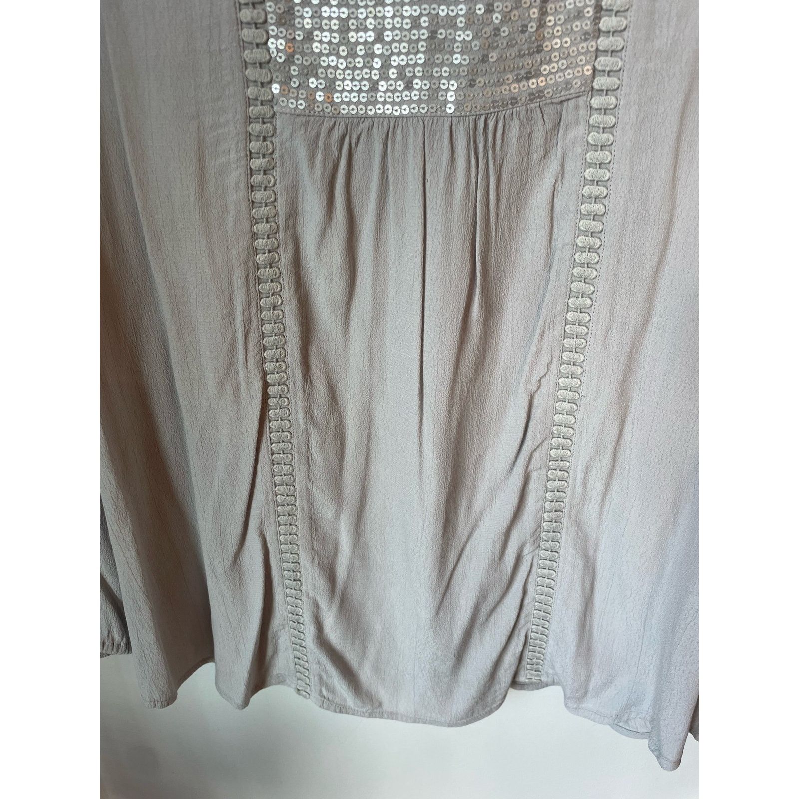 Chicos Chico's Bundle (2) Sequined Peasant Tunic&Striped Tunic,sz 2 Size L / US 10 / IT 46 - 4 Thumbnail