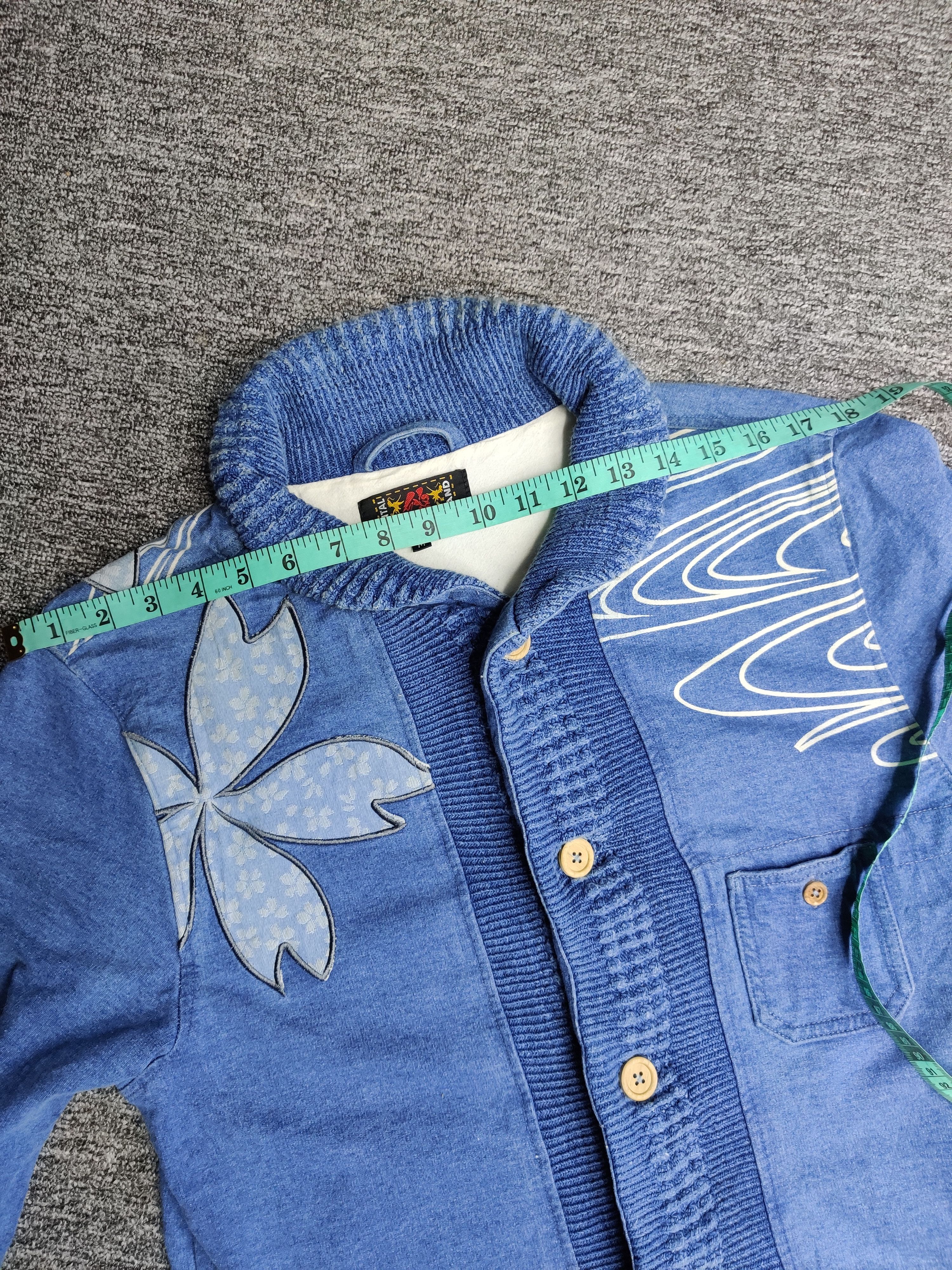 Japanese Brand Oriental Brand Nishiki Cherry Blossom Denim Button Jacket Size US M / EU 48-50 / 2 - 15 Thumbnail
