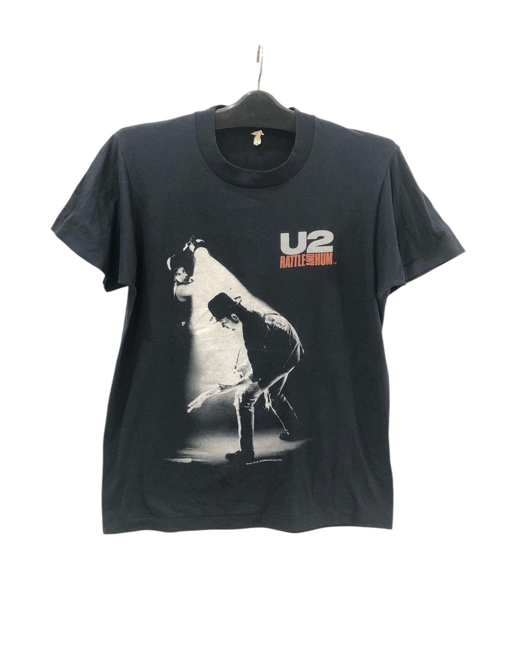 Band Tees × Vintage Vintage 80s U2 Band Rattle And Hum 50/50 Tees Size US S / EU 44-46 / 1 - 1 Thumbnail