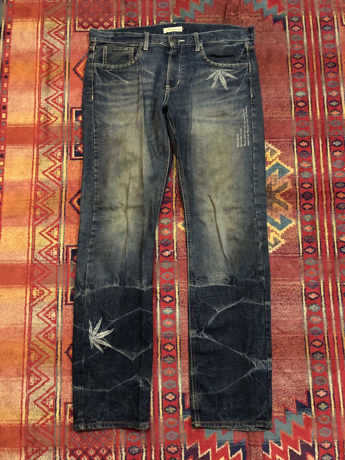 Japanese Brand In Kokomo Studded Denim Jeans Size US 36 / EU 52 - 1 Thumbnail