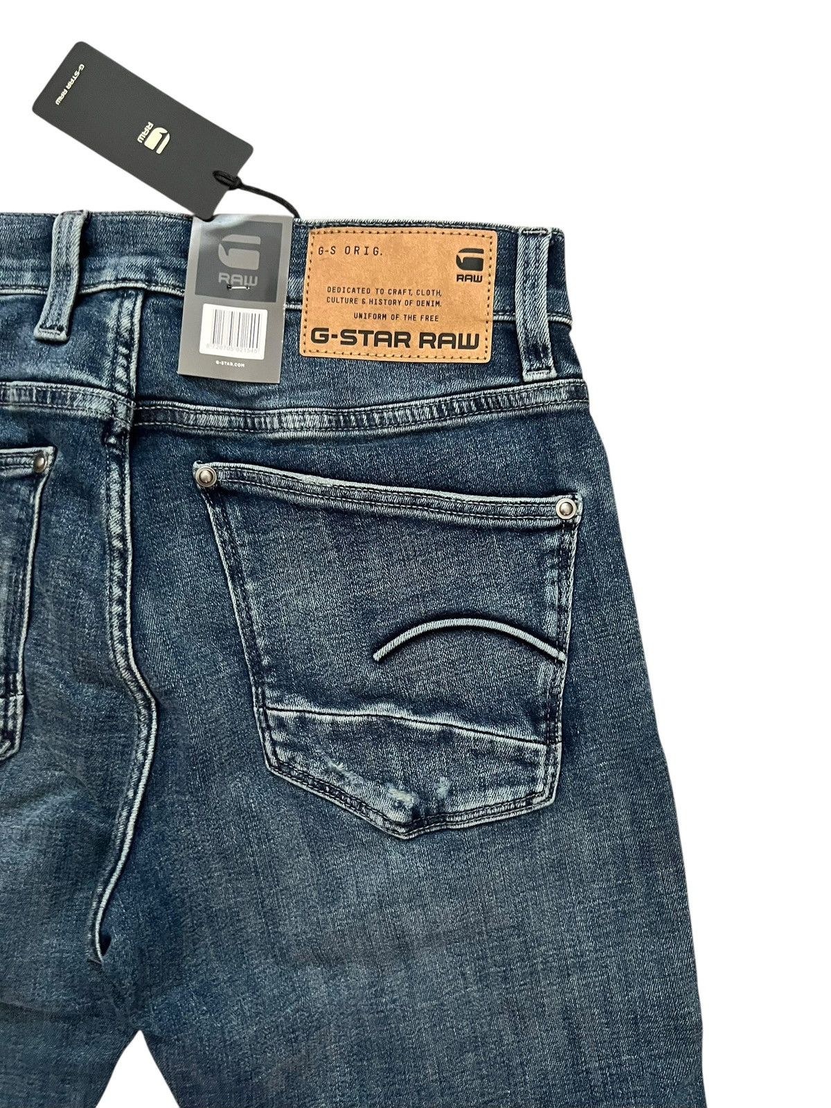 G-Star G-Star Raw Mens 3301 Slim Jeans Denim $170 Gray Size 30/32 Size US 30 / EU 46 - 3 Thumbnail
