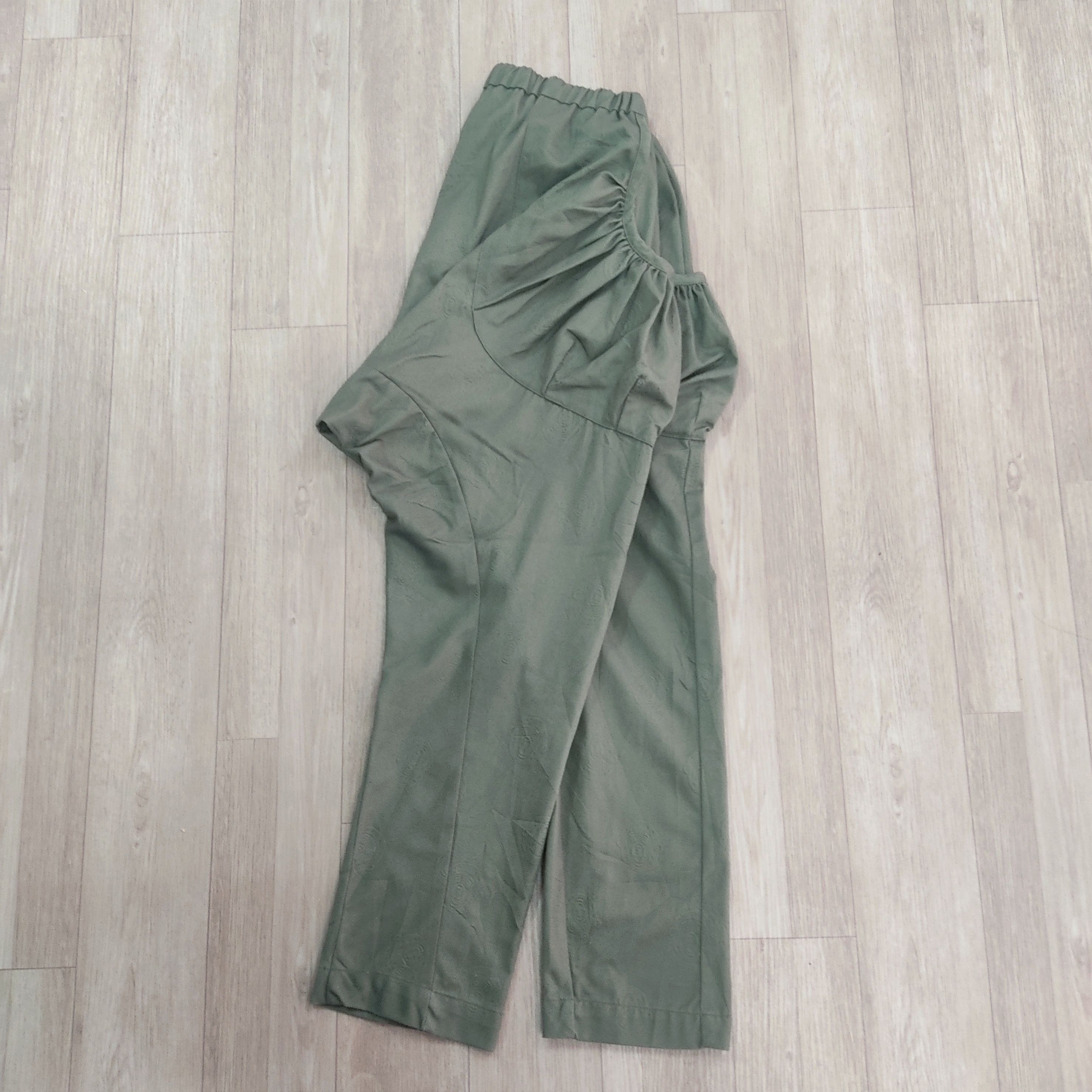 Issey Miyake NÉ-NET AOP Monkeys Jacquard Drop-Crotch Harem Pants Size 27" / US 4 / IT 40 - 10 Thumbnail