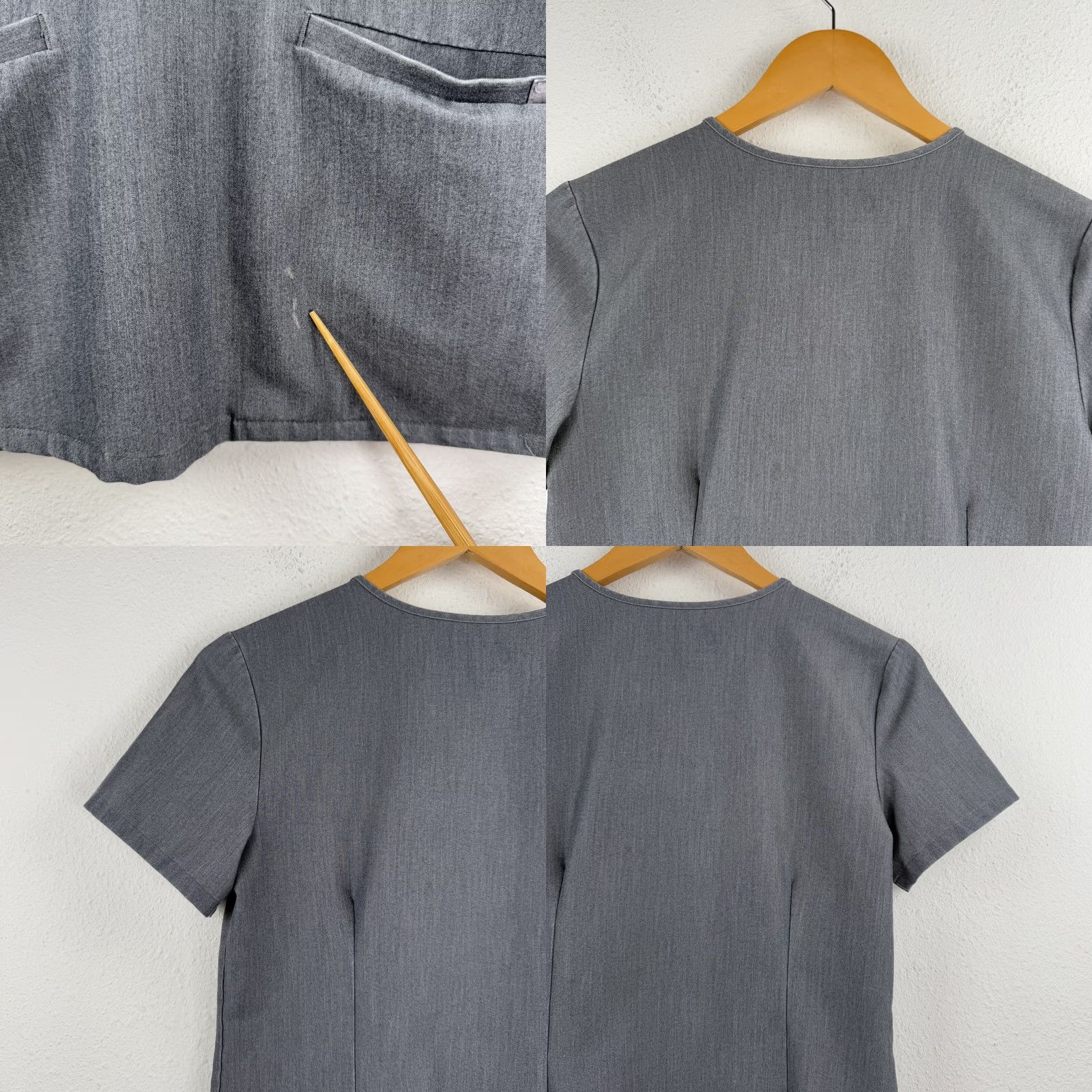 Vintage VINTAGE FIGS Scrub Top Womens 2XS Graphite Gray Casma Three Pocket Medical Nurse Top Shirt 2XS Womens Gray FIGS Scrub Top Size XXS / US 00 / IT 34 - 8 Thumbnail