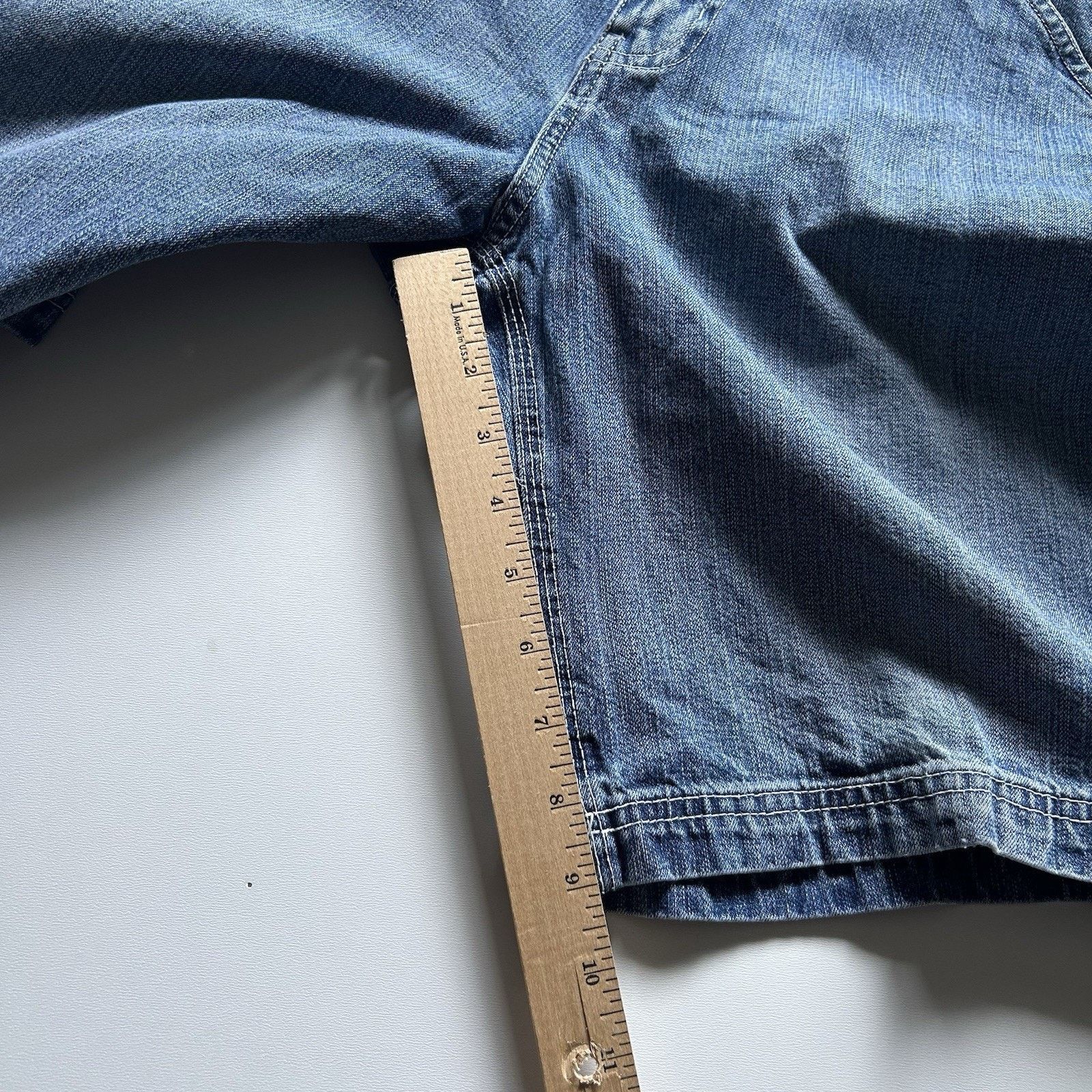 Vintage Vintage Y2K Jean Shorts Jorts Size 32 Blue Denim Carpenter Size US 32 / EU 48 - 8 Thumbnail