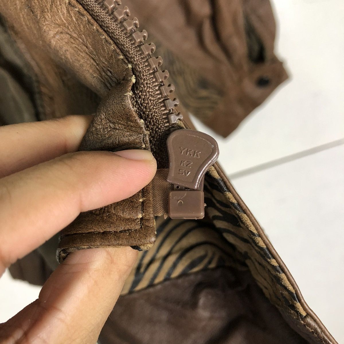 Japanese Brand 🔥VINTAGE BIKER LEATHER JACKET ECHT LEDER ISSEY MIYAKE Size US M / EU 48-50 / 2 - 20 Thumbnail