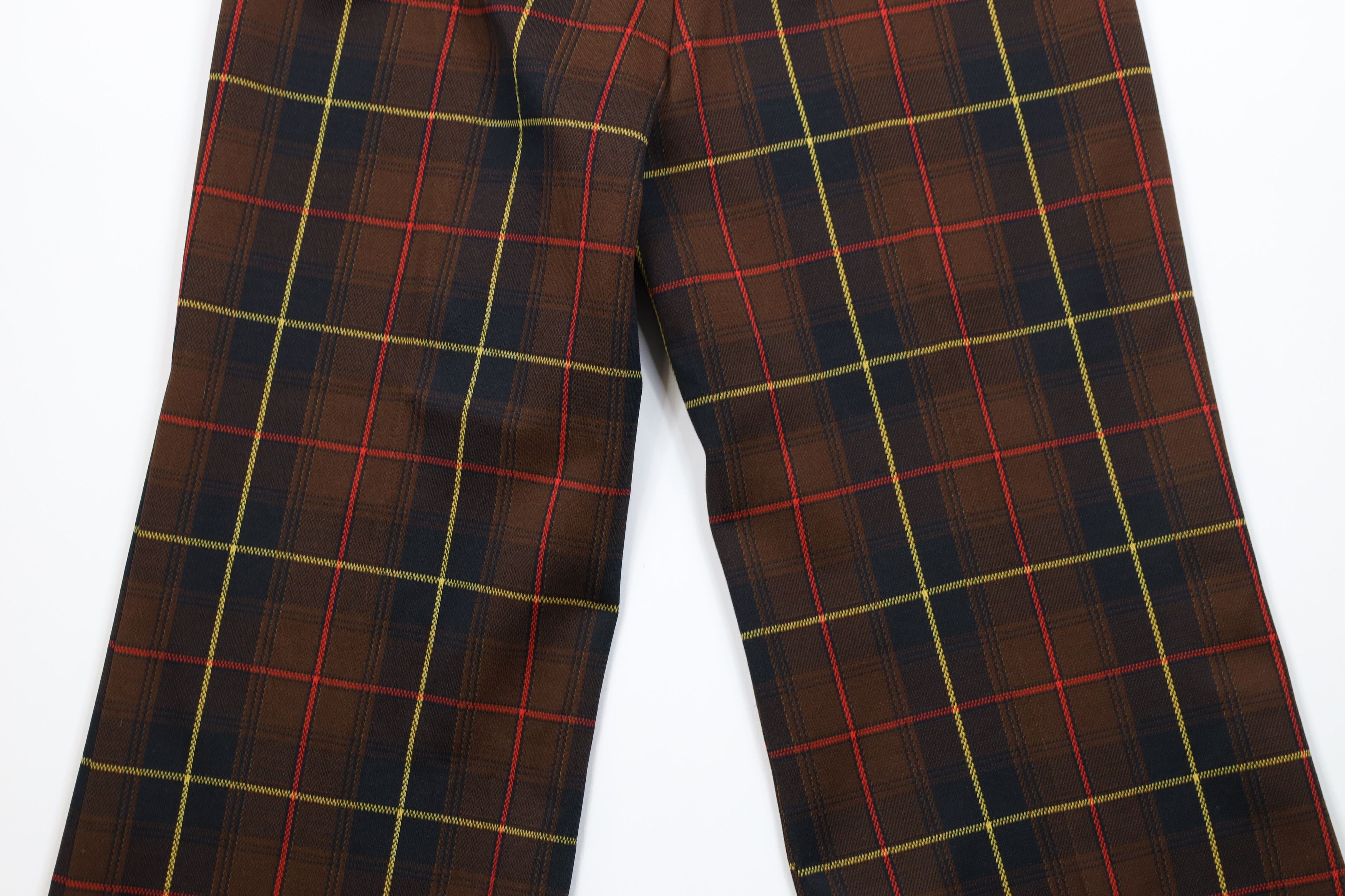 Vintage Vintage 70s Streetwear Wide Leg Bell Bottoms Pants Plaid USA Size 36" / US 14 / IT 50 - 12 Thumbnail