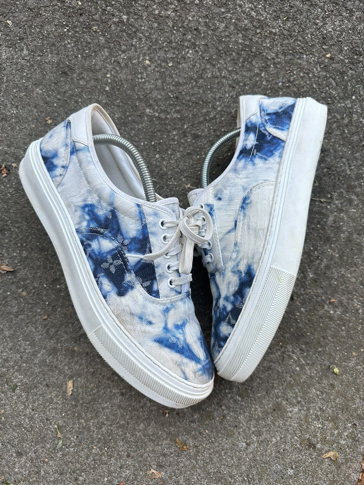 Louis Vuitton Louis Vuitton Blue Tie Dye Trocadero Richelieu size 8.5 Size US 8.5 / EU 41-42 - 1 Thumbnail