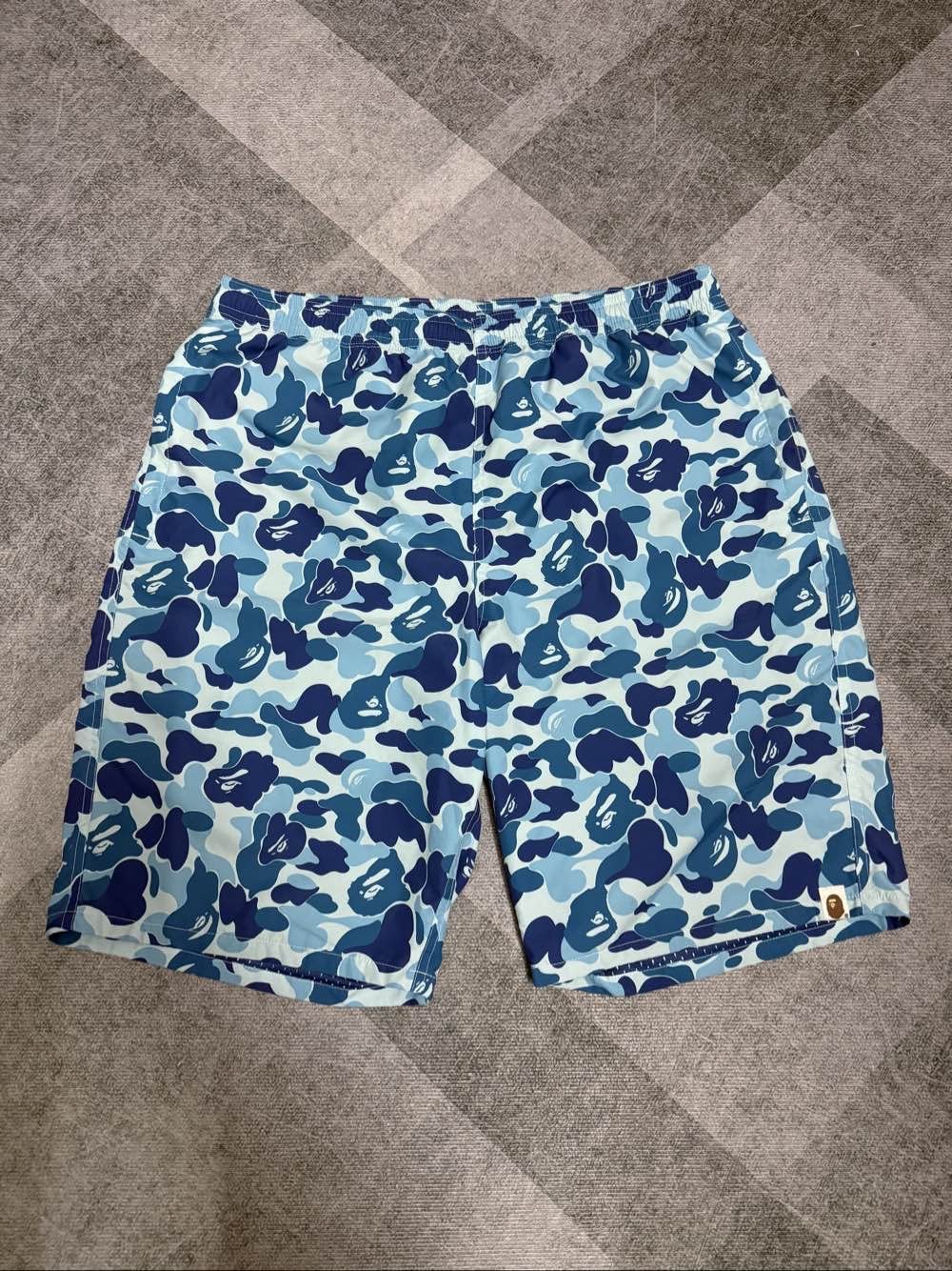 Bape A Bathing Ape Blue Camo Shorts XL Size US 36 / EU 52 - 1 Thumbnail