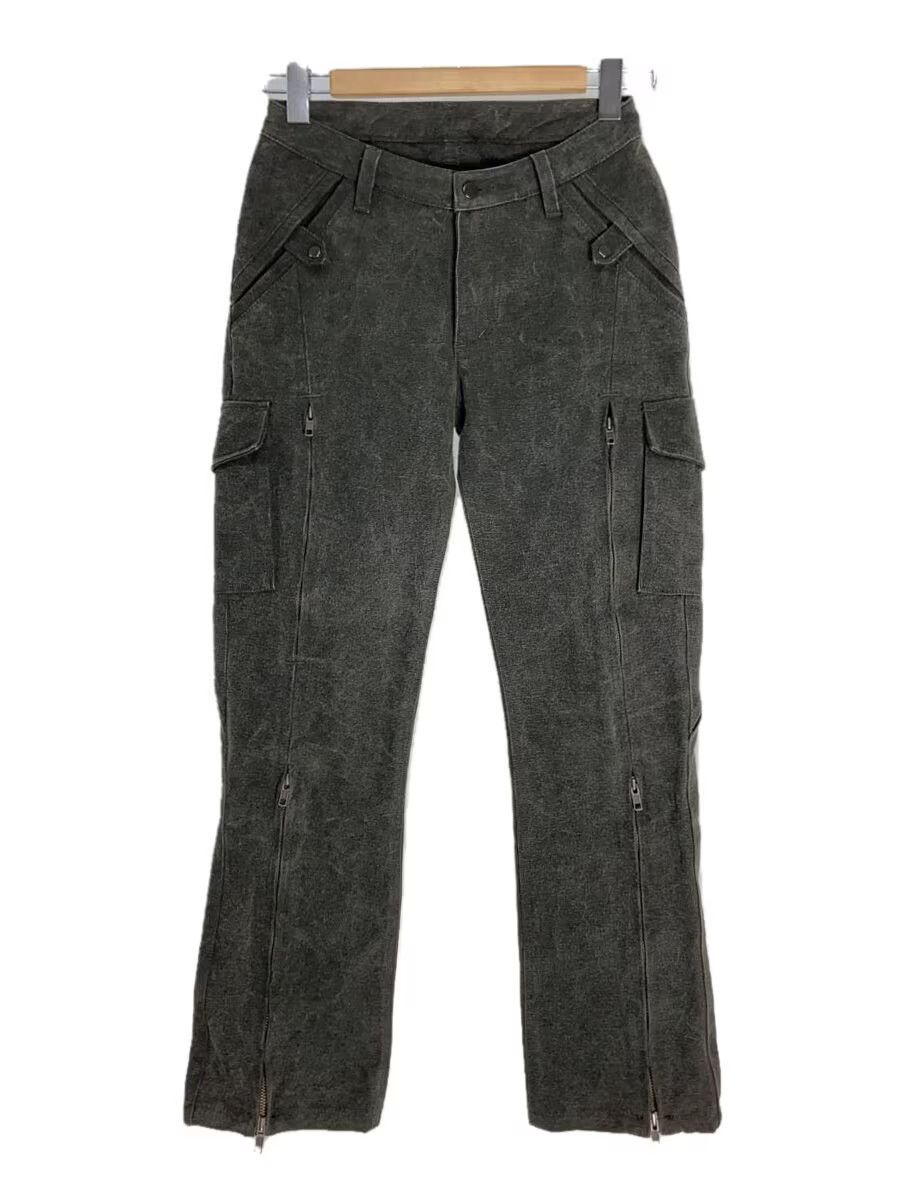 Kadoya KADOYA Zip Design Cargo Pants Black Cotton S Size US 26 / EU 42 - 1 Thumbnail
