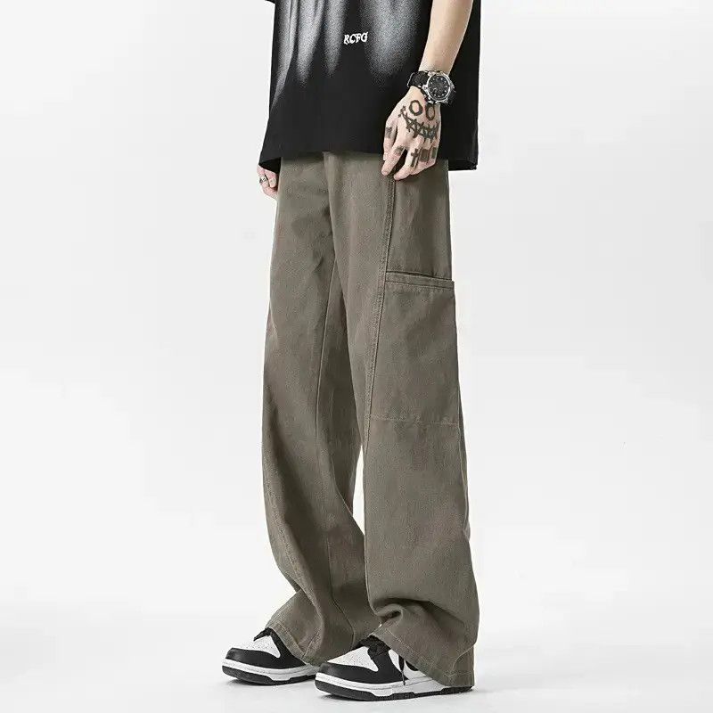 Japanese Brand Retro loose straight leg micro flared jeans Size US 30 / EU 46 - 1 Thumbnail