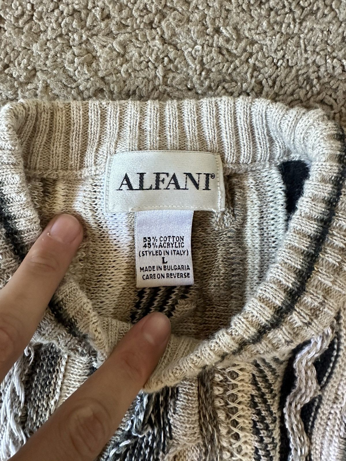 Alfani × Coogi Coogi style Alfani sweater Size US L / EU 52-54 / 3 - 3 Thumbnail
