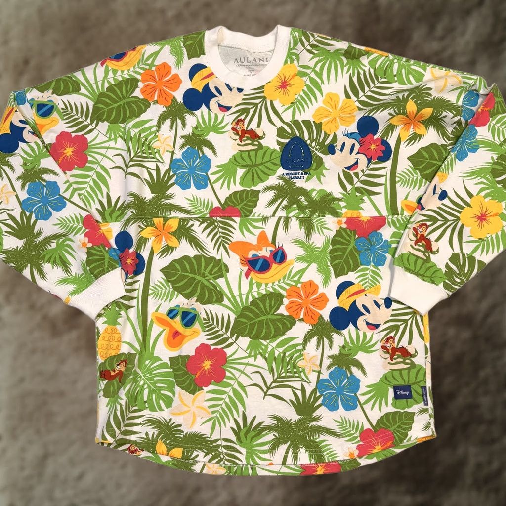 Disney Disney Aulani Resort Hawaii Spirit Jersey Shirt Medium Hibiscus Palm Leaves Size US M / EU 48-50 / 2 - 1 Thumbnail