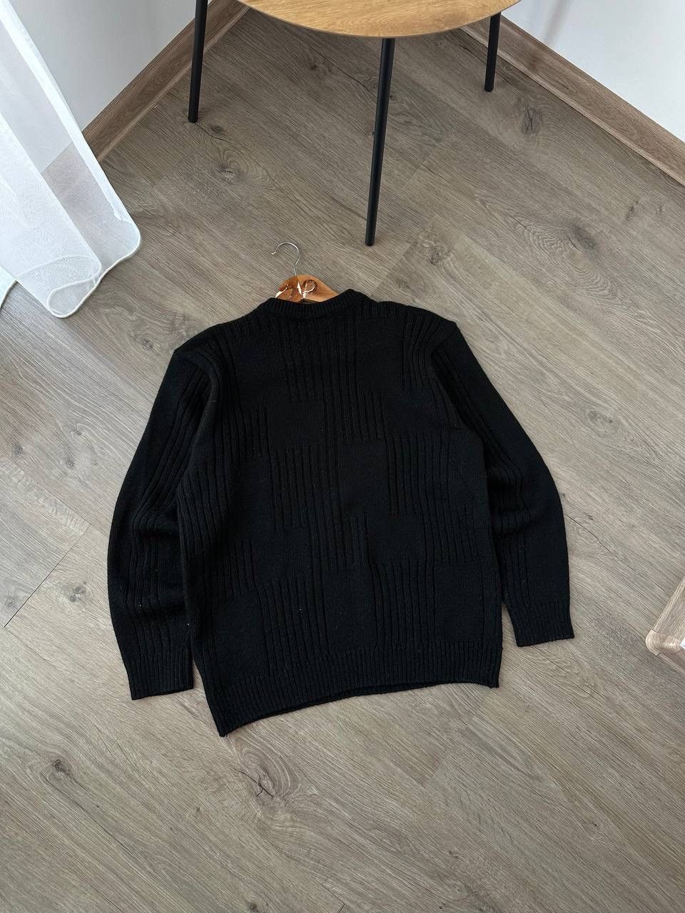 Lacoste × Vintage Vintage Lacoste Wool Black Ribbed Sweater Size US L / EU 52-54 / 3 - 8 Thumbnail