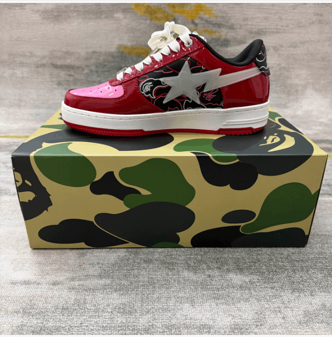 Bape Retro washed comfortable low top board shoes Size US 8 / EU 41 - 1 Thumbnail