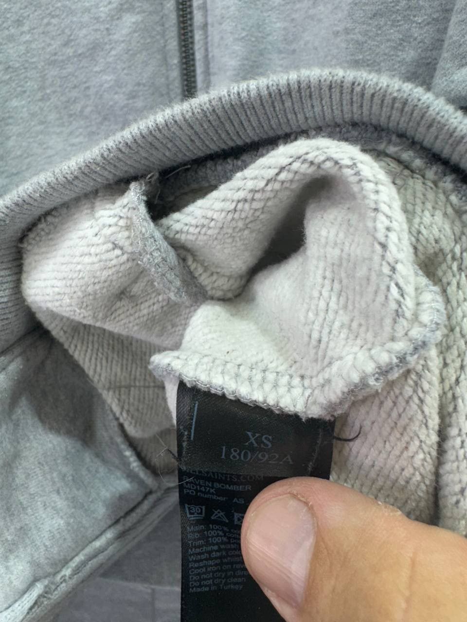 Allsaints Allsaints raven bomber cotton full zip jacket Size US XS / EU 42 / 0 - 7 Thumbnail