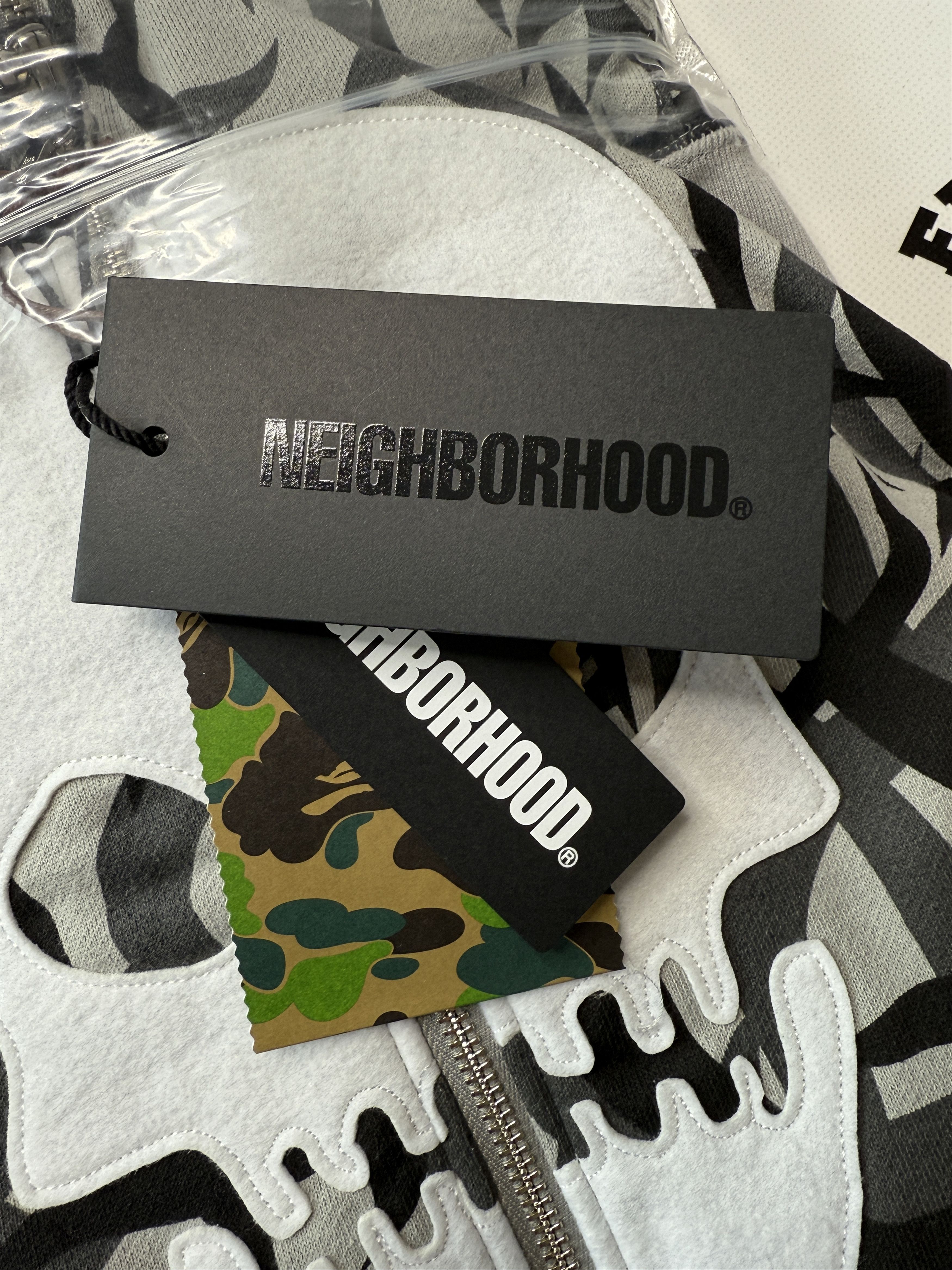 Bape × Neighborhood BAPE X NBHD TRIAL CAMO TWO FACE HALF ZIP PULLOVER HOODIE Size US M / EU 48-50 / 2 - 15 Thumbnail