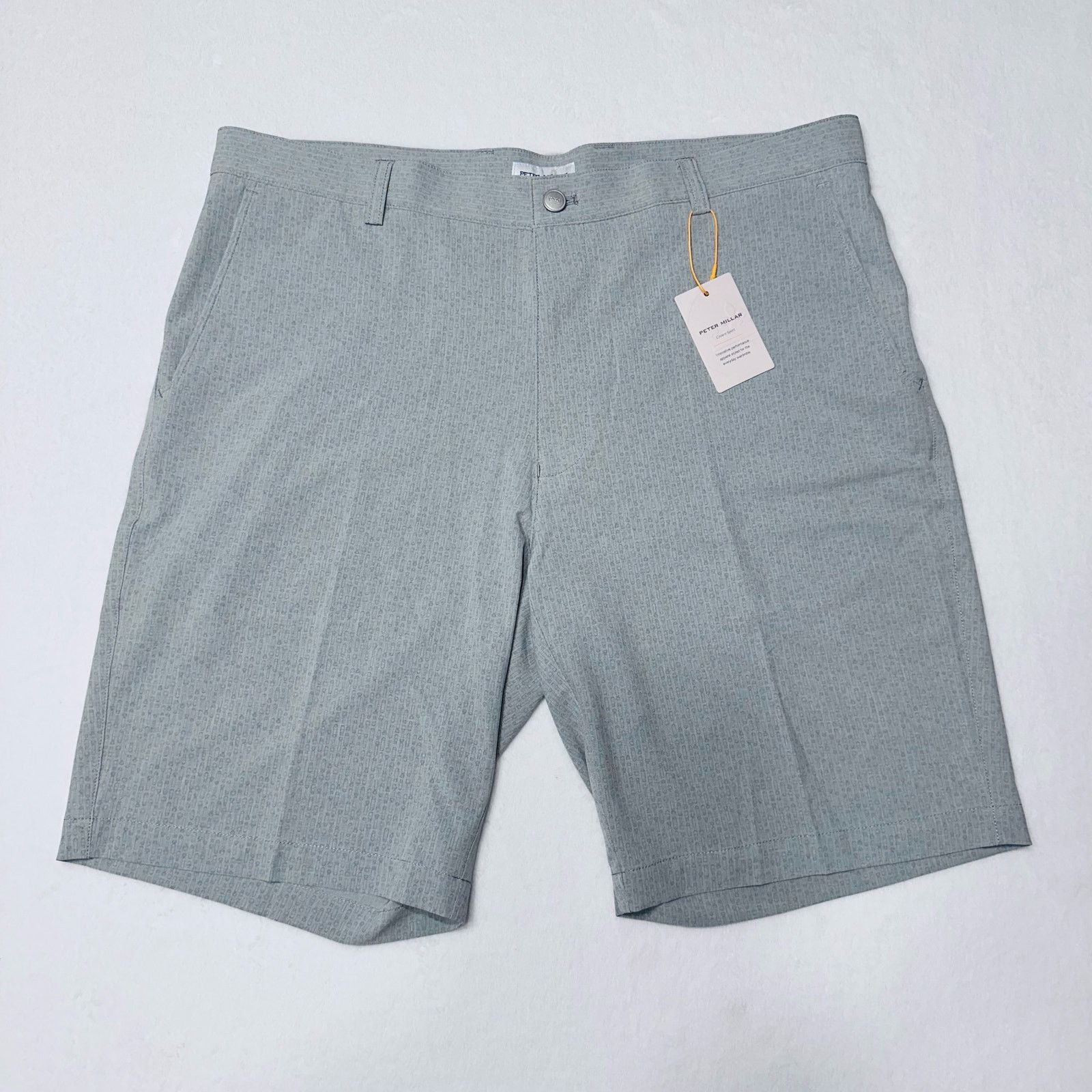 Peter Millar CS Men’s 36 Grey Quick Dry Hybrid Golf Shorts
