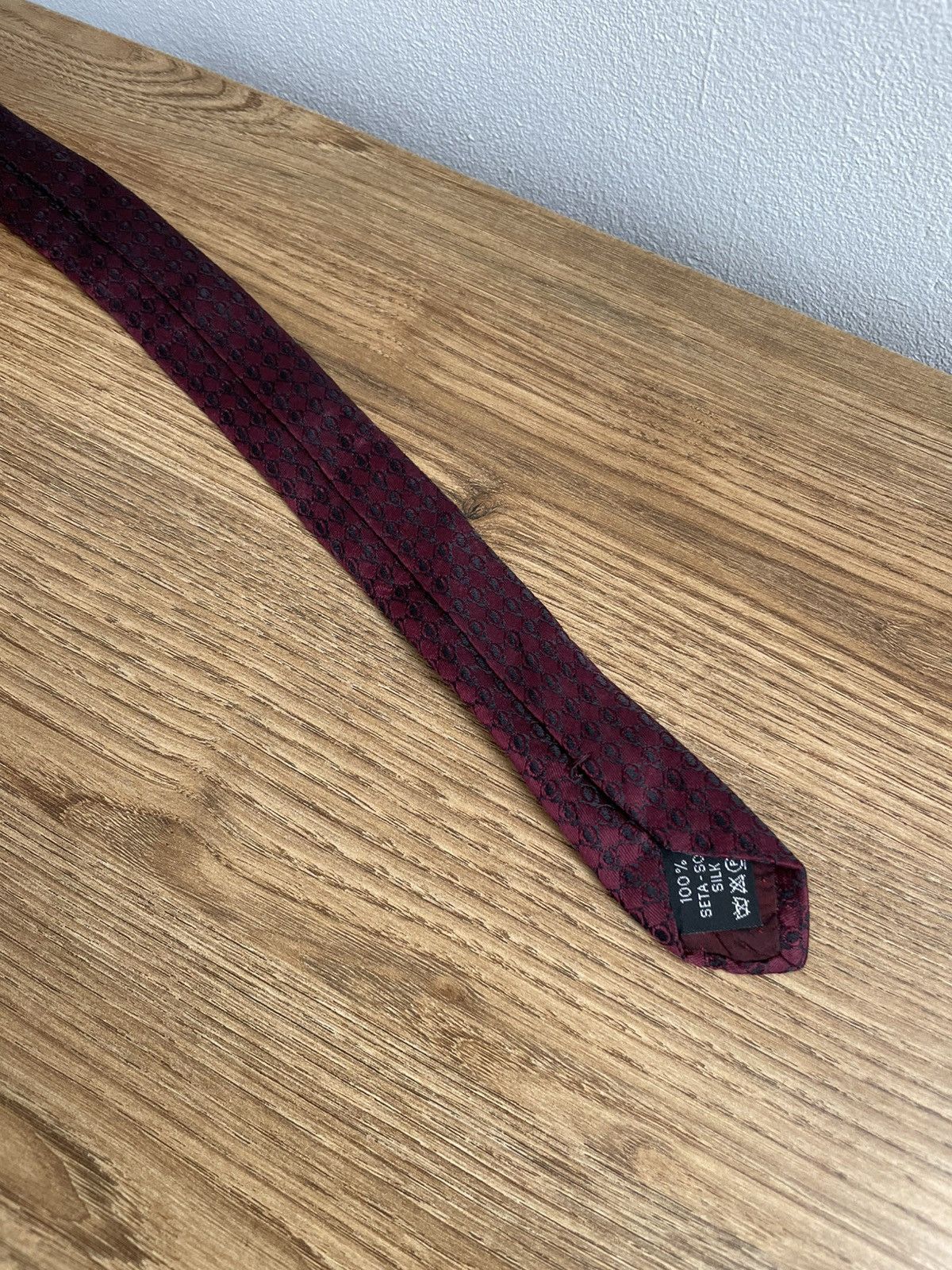 Versace Rare Gianni Versace Vintage 90s Medusa Logo 100% Silk Tie Size ONE SIZE - 9 Thumbnail