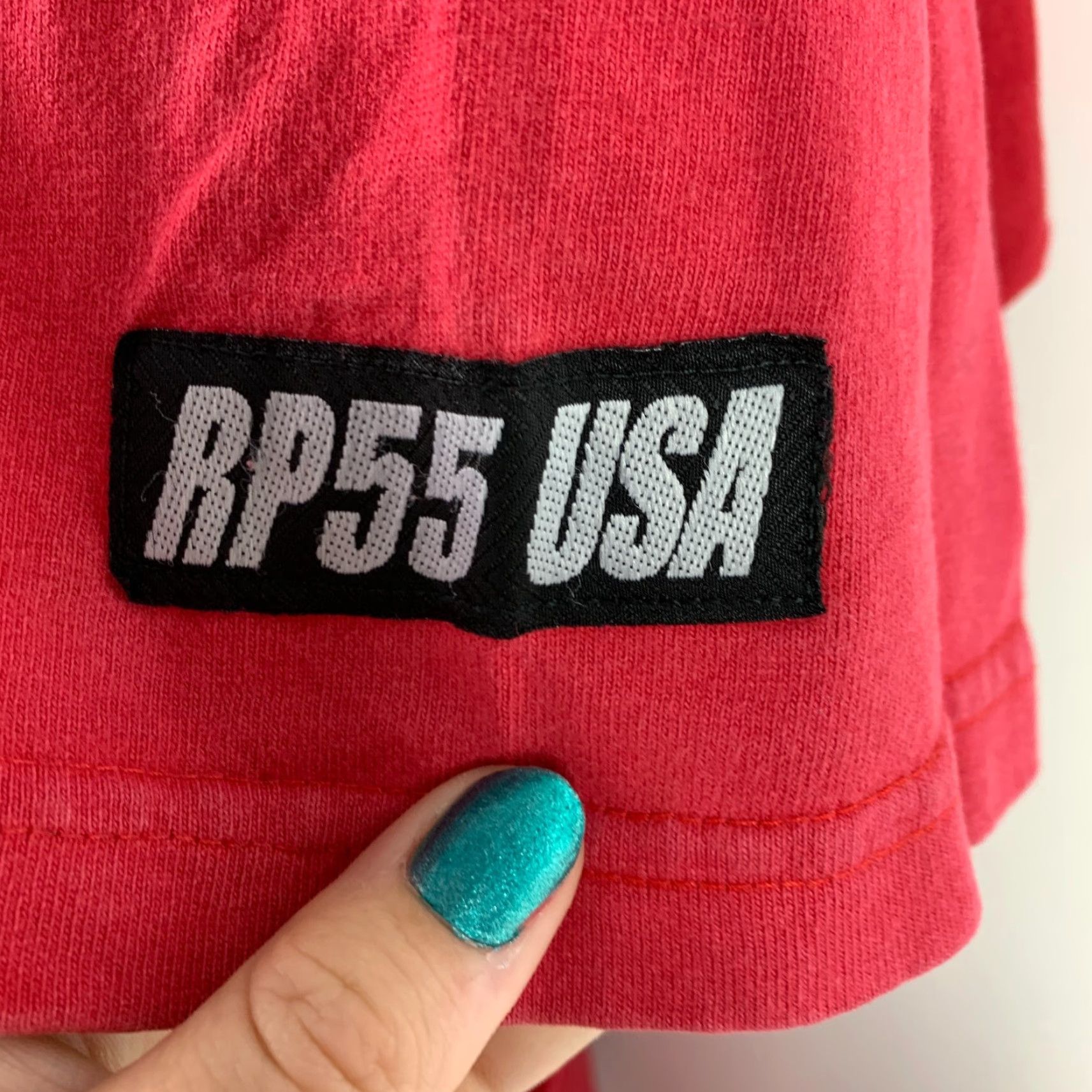 Sperry VINTAGE RP55 Couture Sport T-Shirt XXL Red Cotton Unisex Adults Crew Neck Short Sleeve 100% Cotton Featured Fading Hole Front Bottom Hem Left Armpit Size US XXL / EU 58 / 5 - 7 Thumbnail