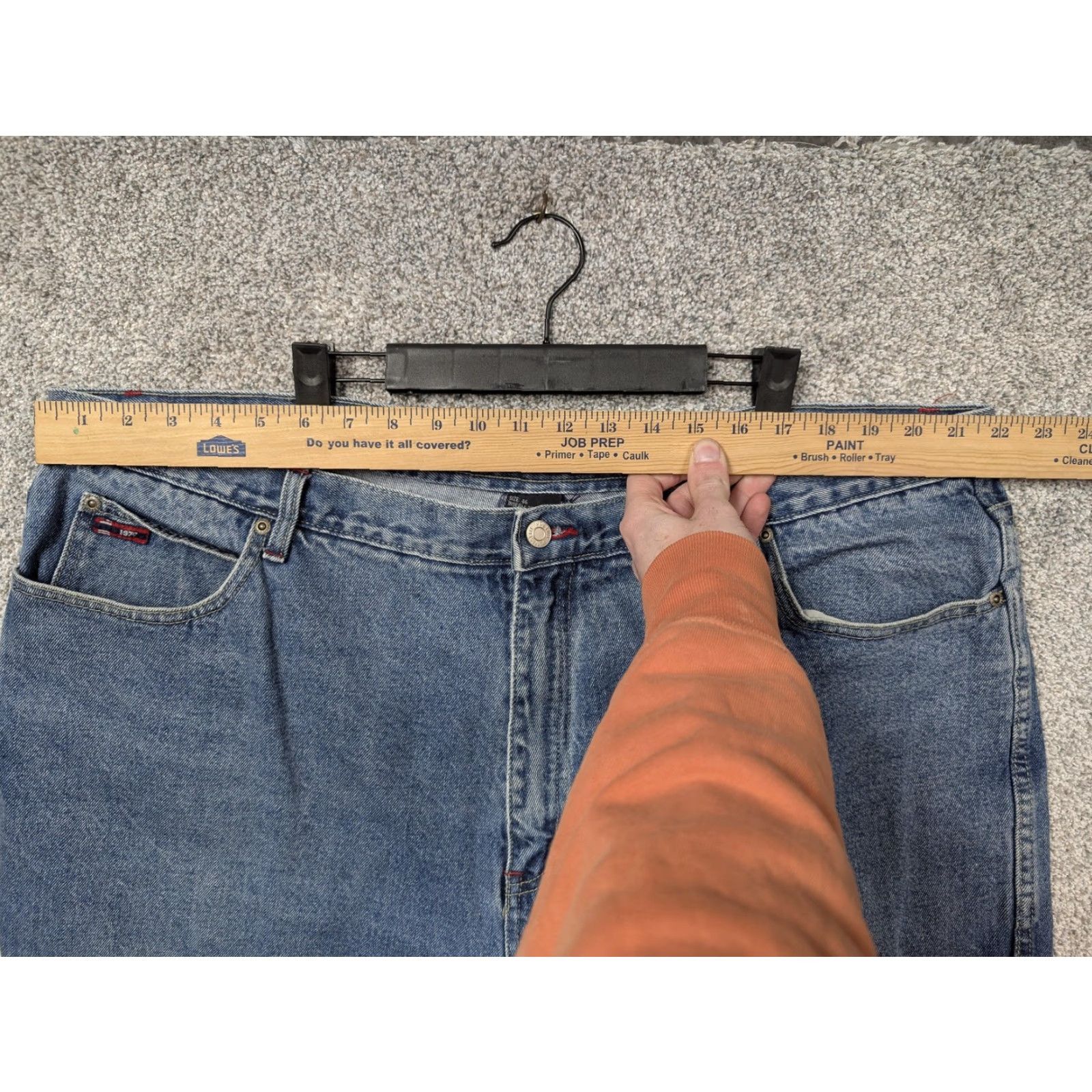 Bugle Boy VINTAGE Bugle Boy Jeans 44x28.5 Relaxed Fit High Rise Skater Streetwear Mens Jeans 90s Grunge Retro Blue Denim Size US 30 / EU 46 - 2 Thumbnail