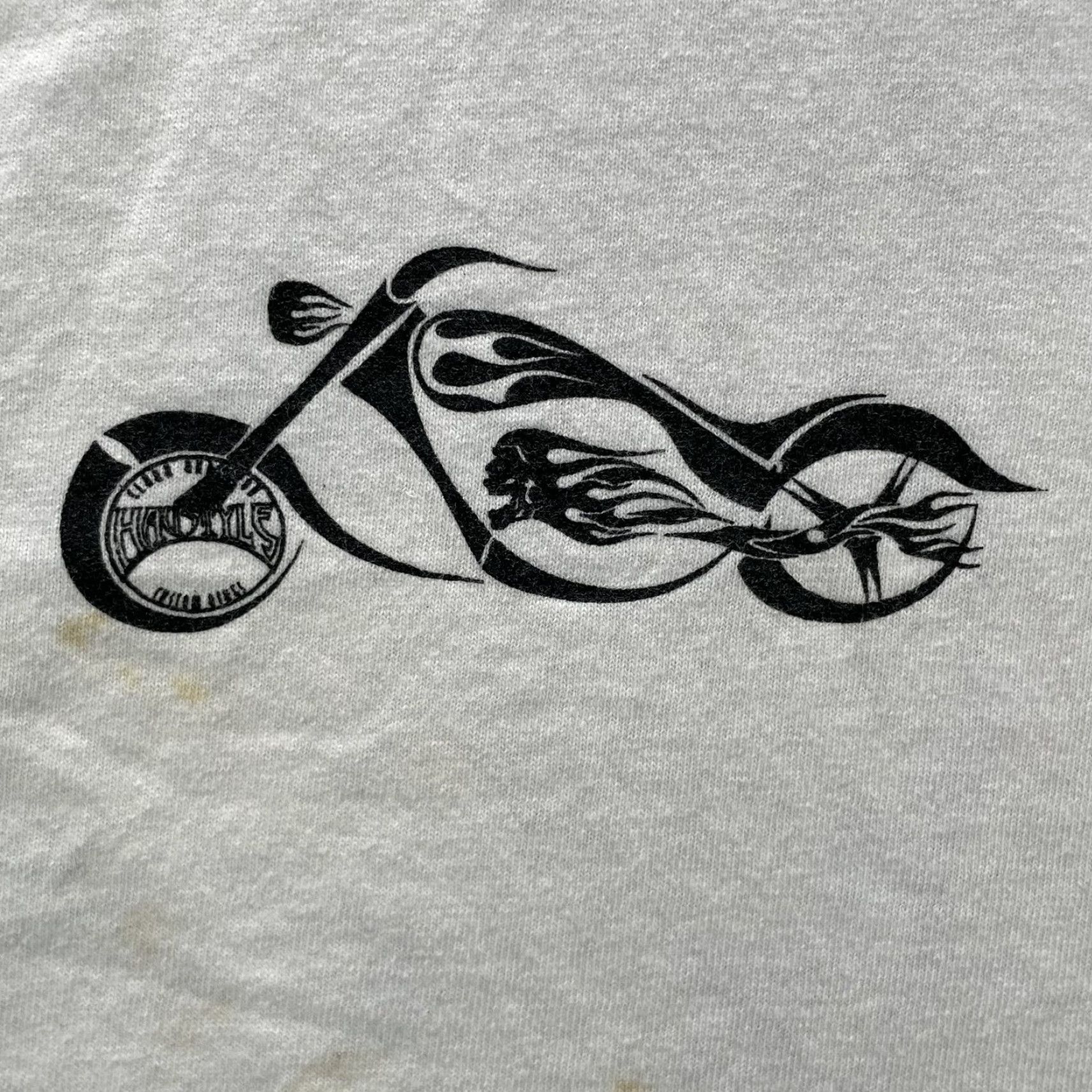 Anvil VTG Anvil Haustyles Custom Bikes T-Shirt Women XL White Tank Top Moto Biker Y2k Size XL / US 12-14 / IT 48-50 - 3 Thumbnail