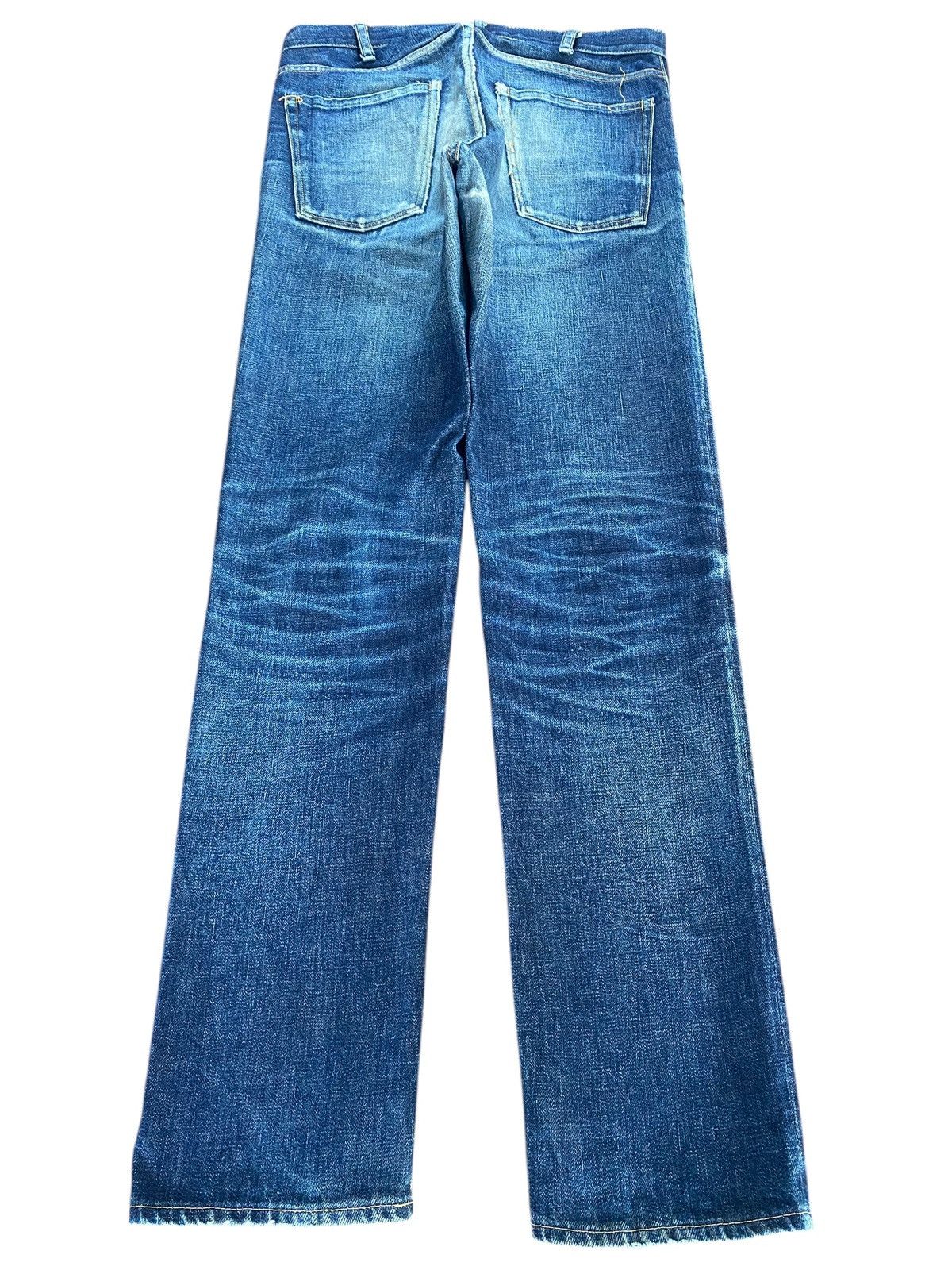Japanese Brand Tenoras Japan Selvedge Denim Vintage Blue Straight Slim Leg Size US 30 / EU 46 - 2 Thumbnail