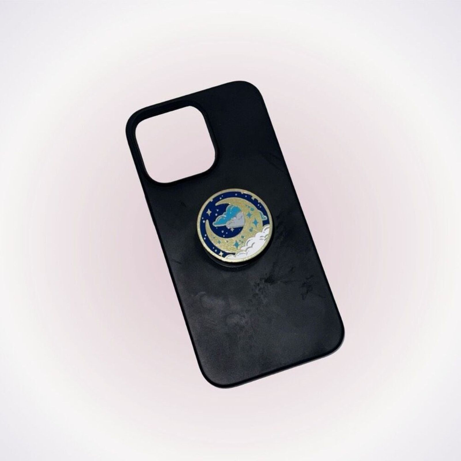Other Black Phone Case with Moon Popsocket | Sz 15 Pro Max Size ONE SIZE - 1 Thumbnail