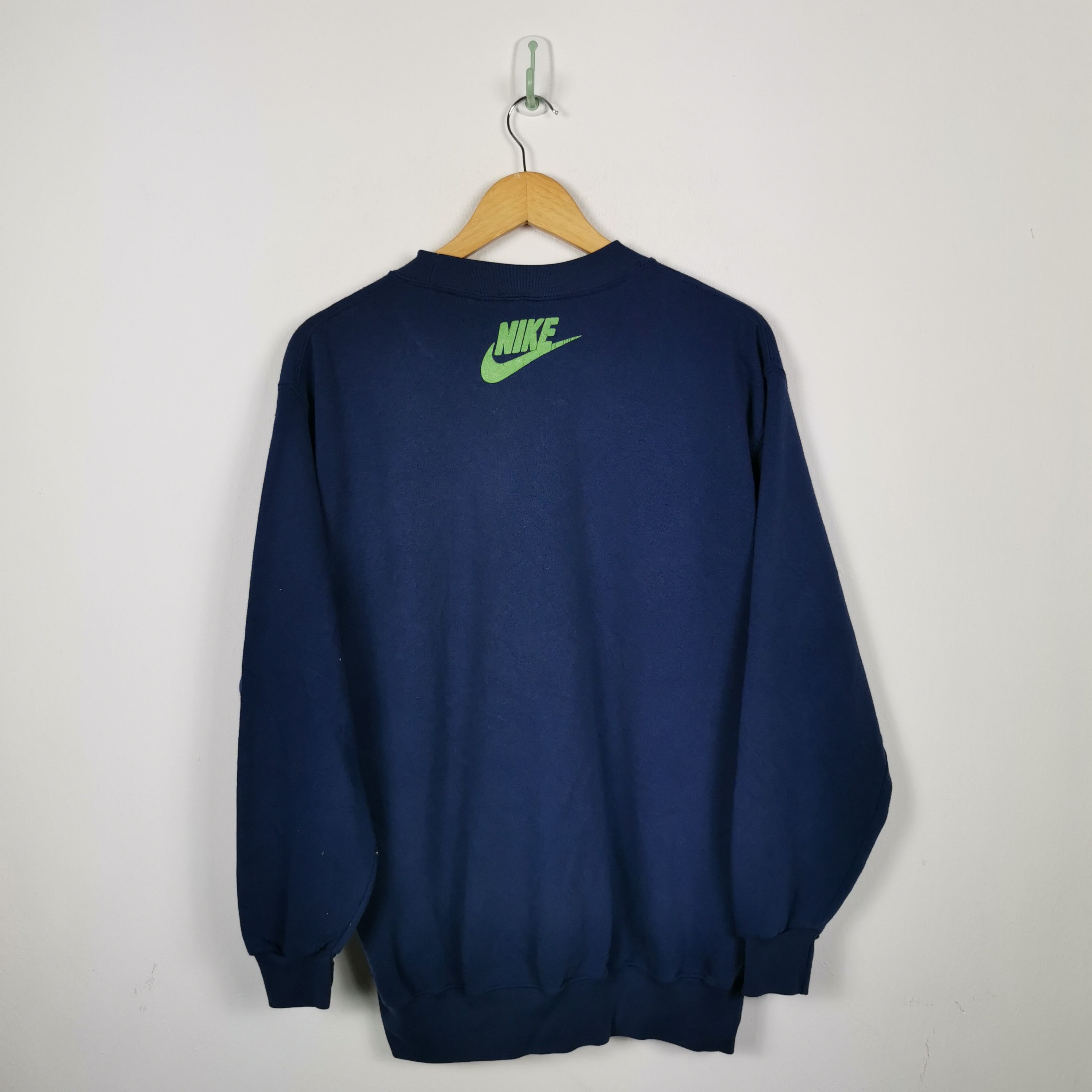 Nike Vintage 90s Nike Sweatshirt Jumper Nike Swoosh Sweater Size US L / EU 52-54 / 3 - 2 Thumbnail