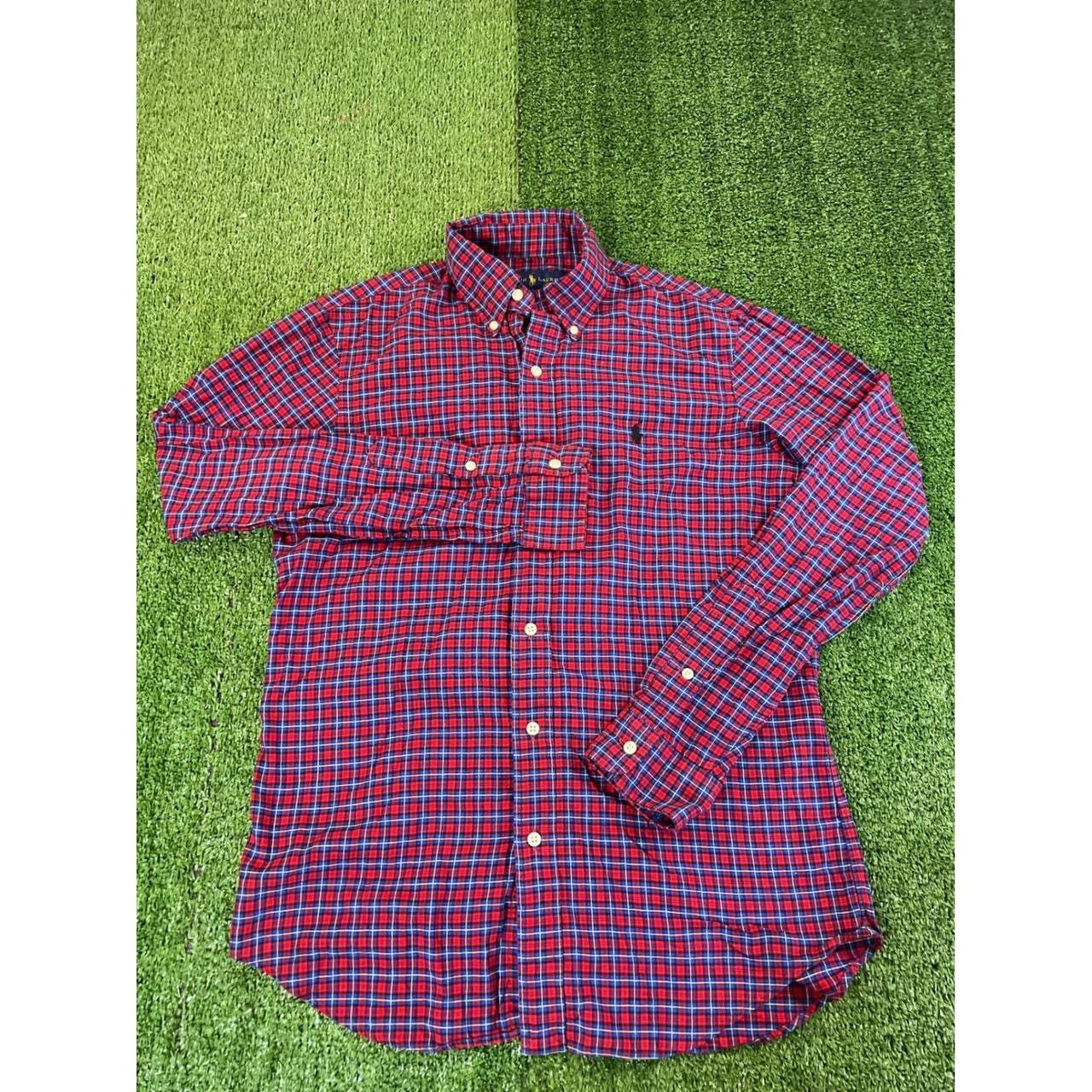 Polo Ralph Lauren Polo Ralph Lauren Mens Small Plaid Button Down Shirt Red Size US S / EU 44-46 / 1 - 2 Thumbnail
