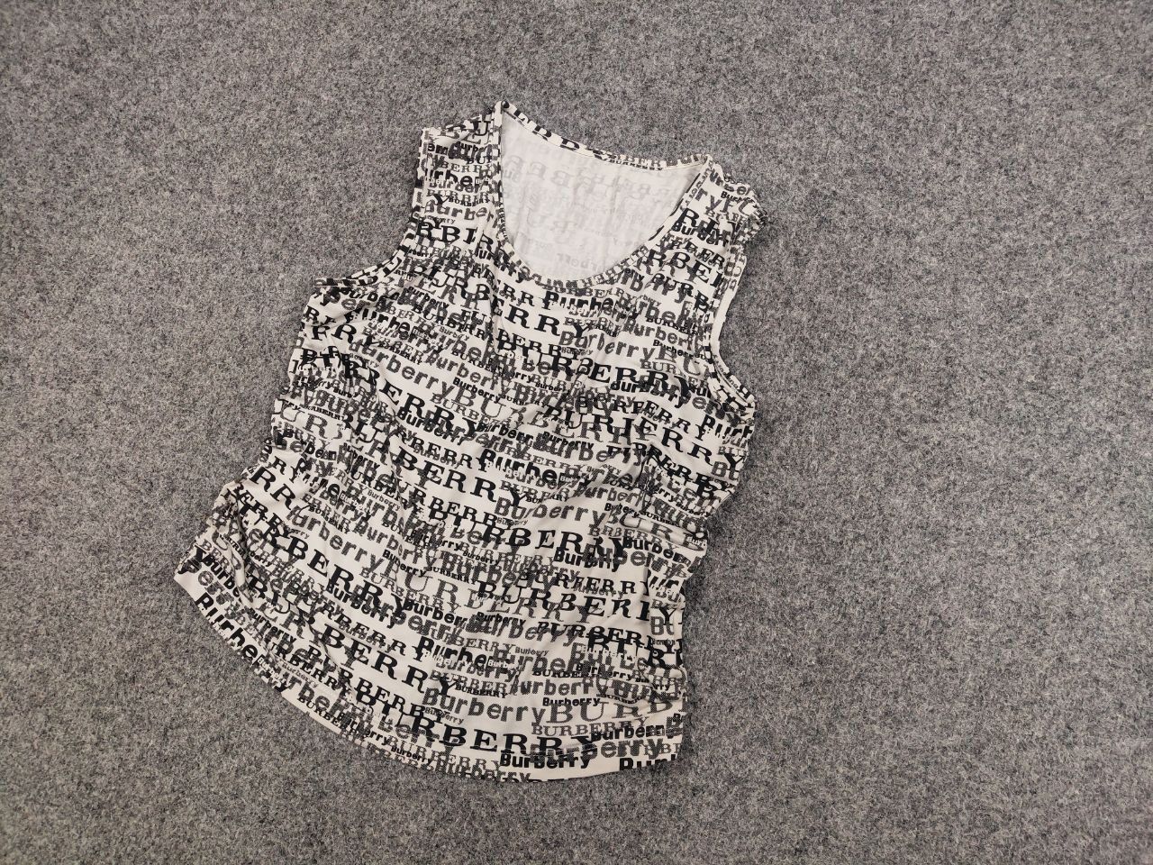 Burberry Burberry Vintage Authentic monogram Women's T-shirt tank top Size M / US 6-8 / IT 42-44 - 4 Thumbnail