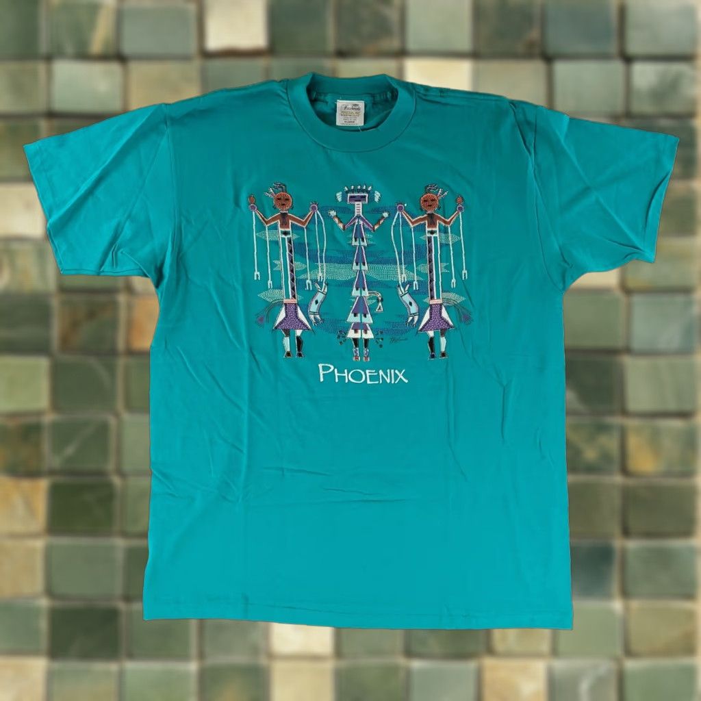 Vintage VINTAGE Hazelwoods Premium Heavyweight VTG 90s Single Stitch T Shirt Phoenix Mens XL NWT Green Shirt Mens XL Size US XL / EU 56 / 4 - 1 Thumbnail