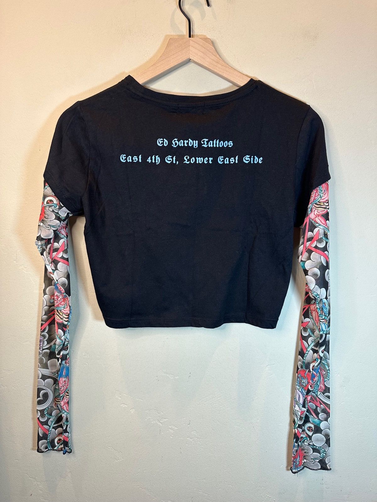 Ed Hardy *RARE* New Ed Hardy Layered Tattoo Sleeve Koi Fish Shirt Size L / US 10 / IT 46 - 3 Thumbnail