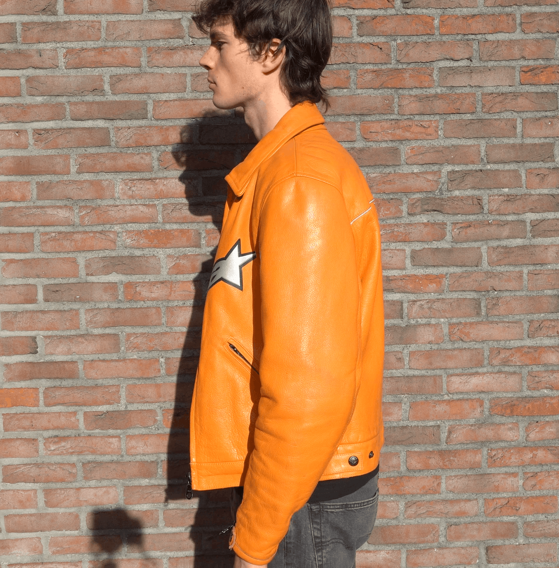 Vintage Alpinestars Orange Racing Jacket Size US M / EU 48-50 / 2 - 3 Thumbnail