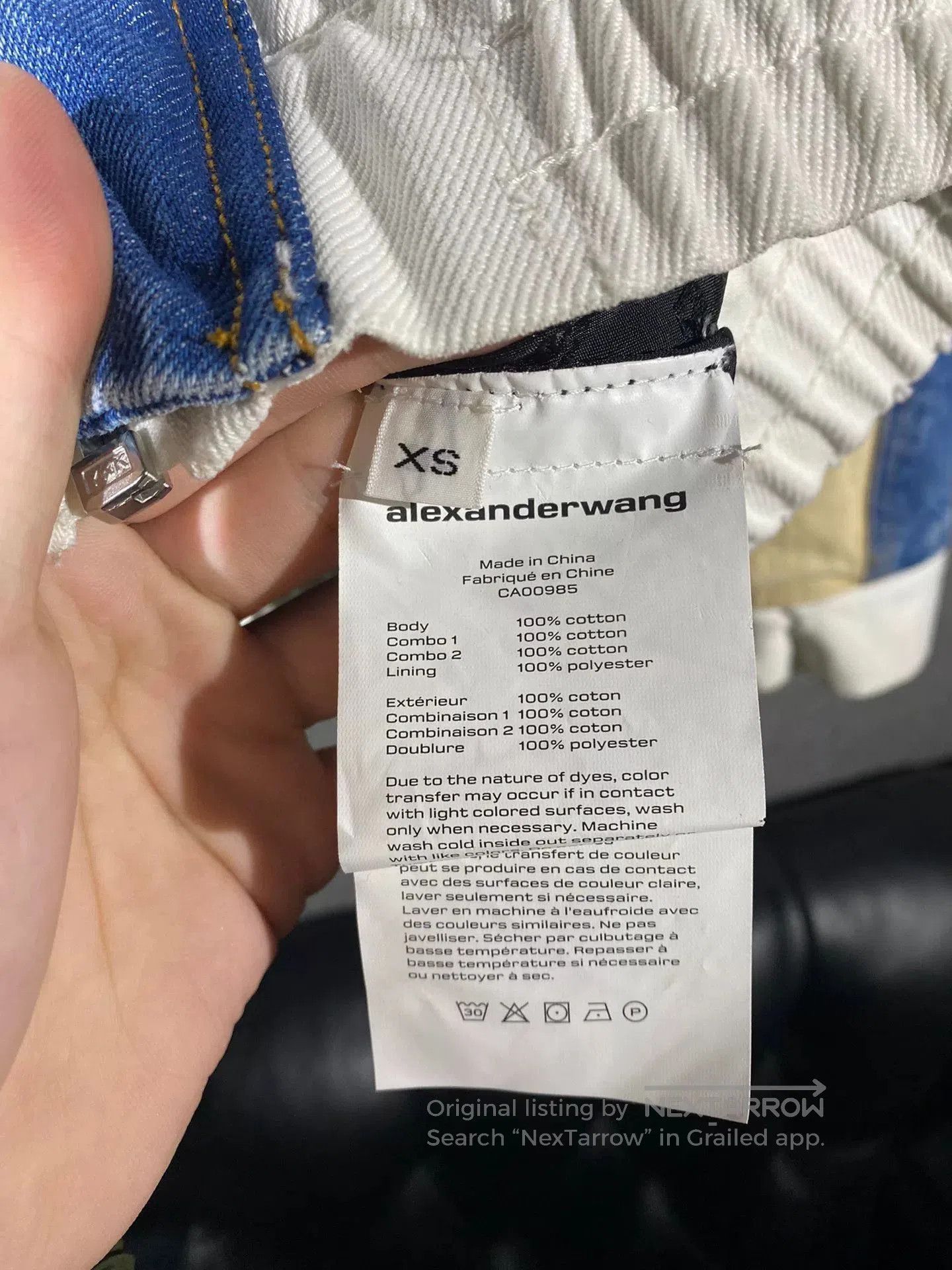 Alexander Wang alexander wang color-block denim jacket. Size XS / US 0-2 / IT 36-38 - 7 Thumbnail