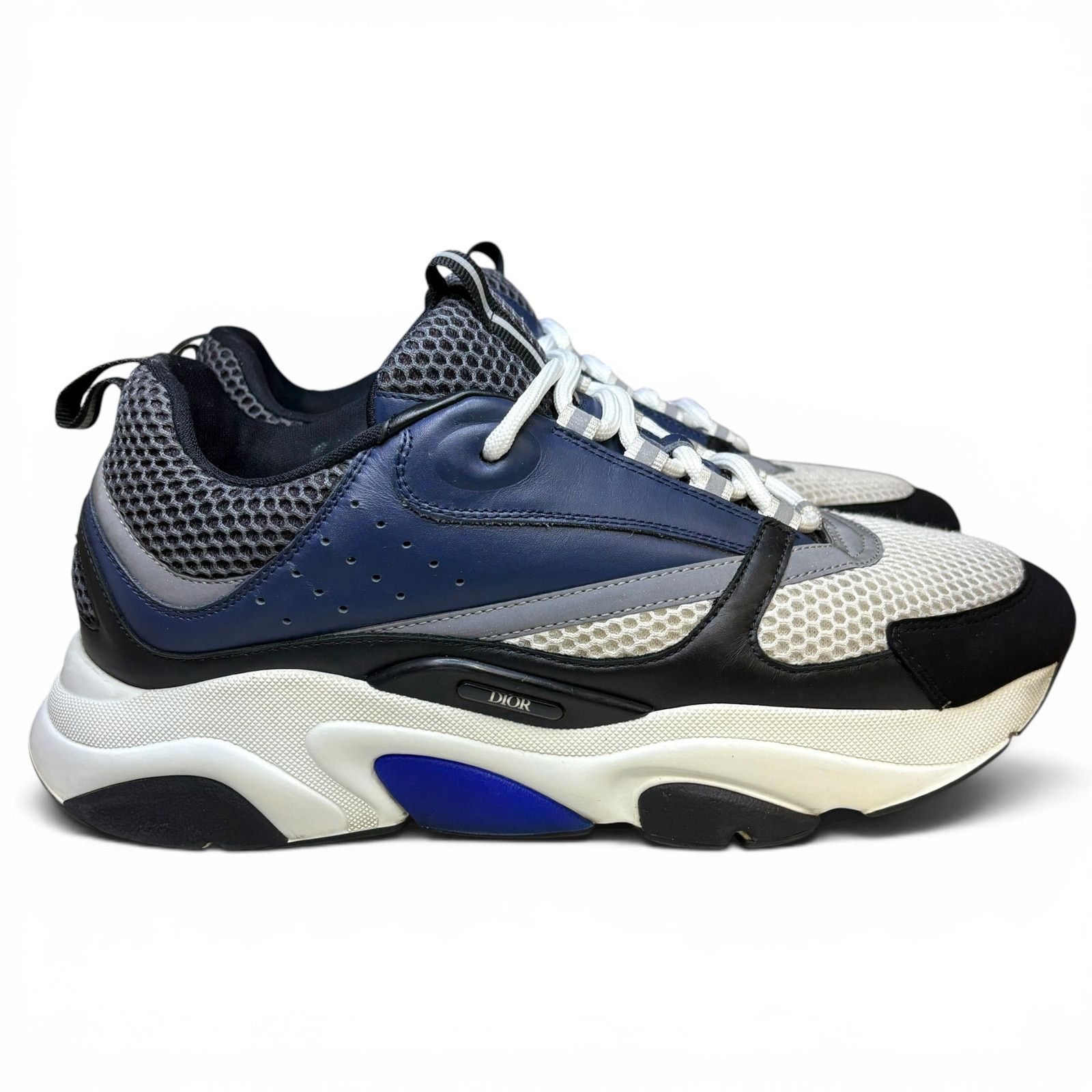 Dior Dior B22 Low Top Black Navy Sneakers | Size 45 (12US) Size US 12 / EU 45 - 3 Thumbnail